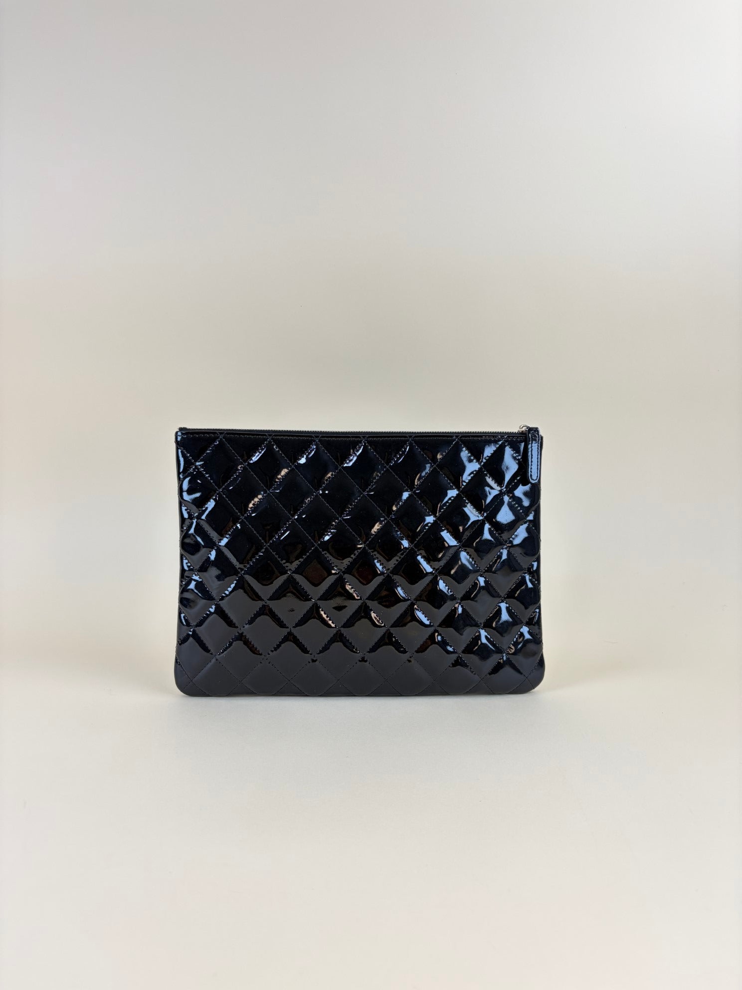Chanel Black Medium D-Case Zip Pouch