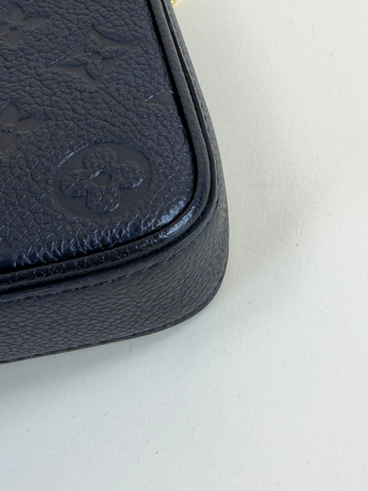 Louis Vuitton Black Monogram Empreinte easy pouch on strap