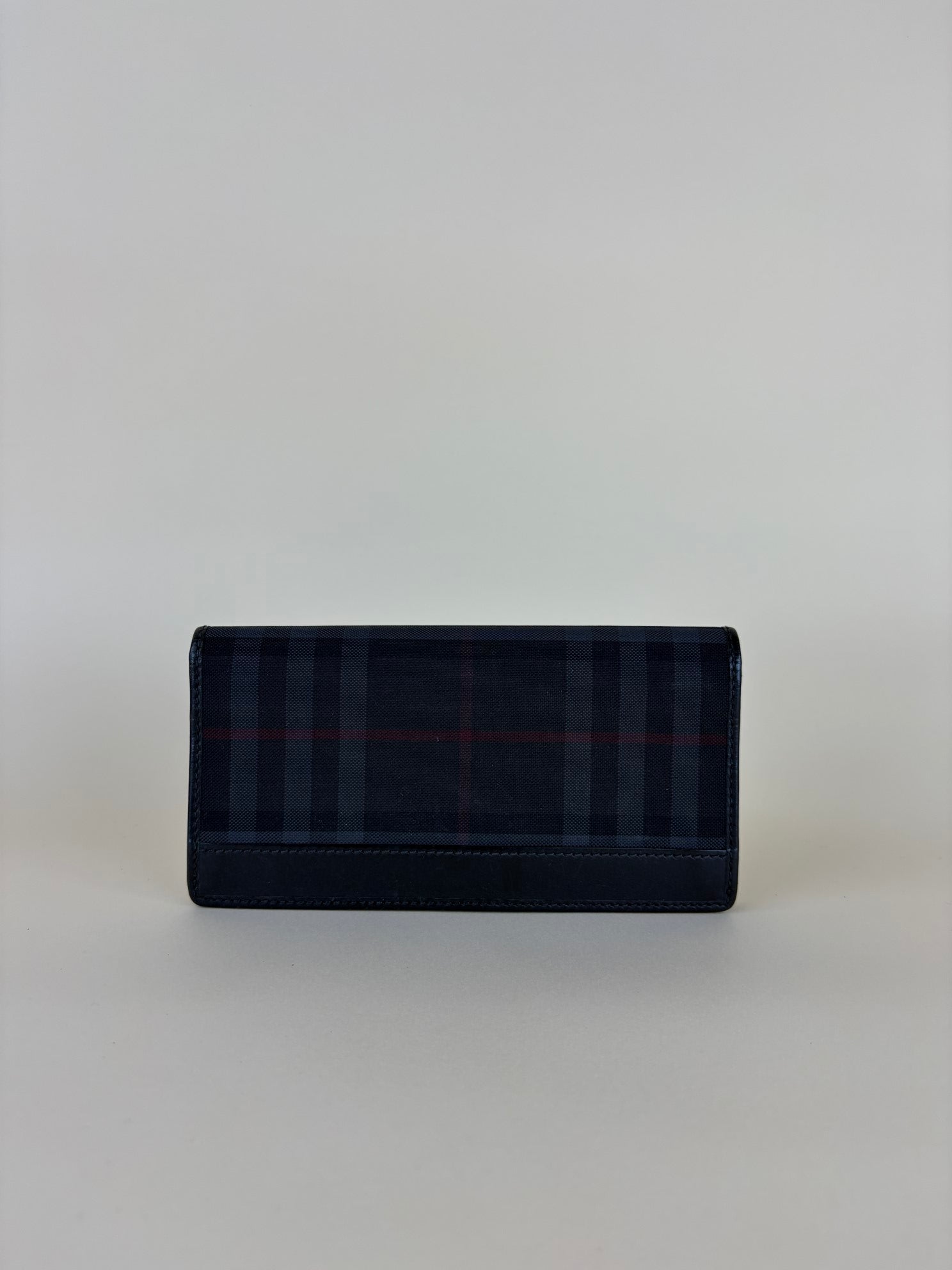 Burberry Haymarket continental wallet black check