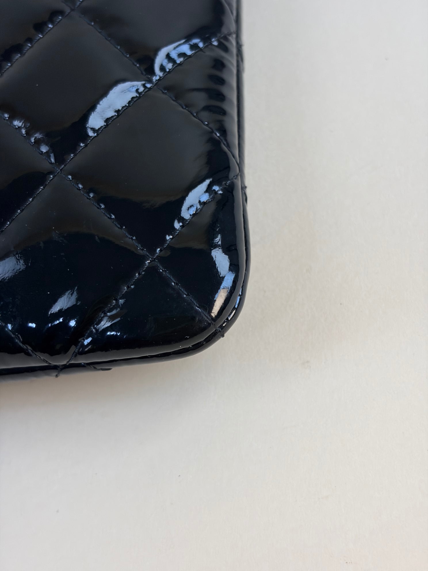 Chanel Black Medium D-Case Zip Pouch