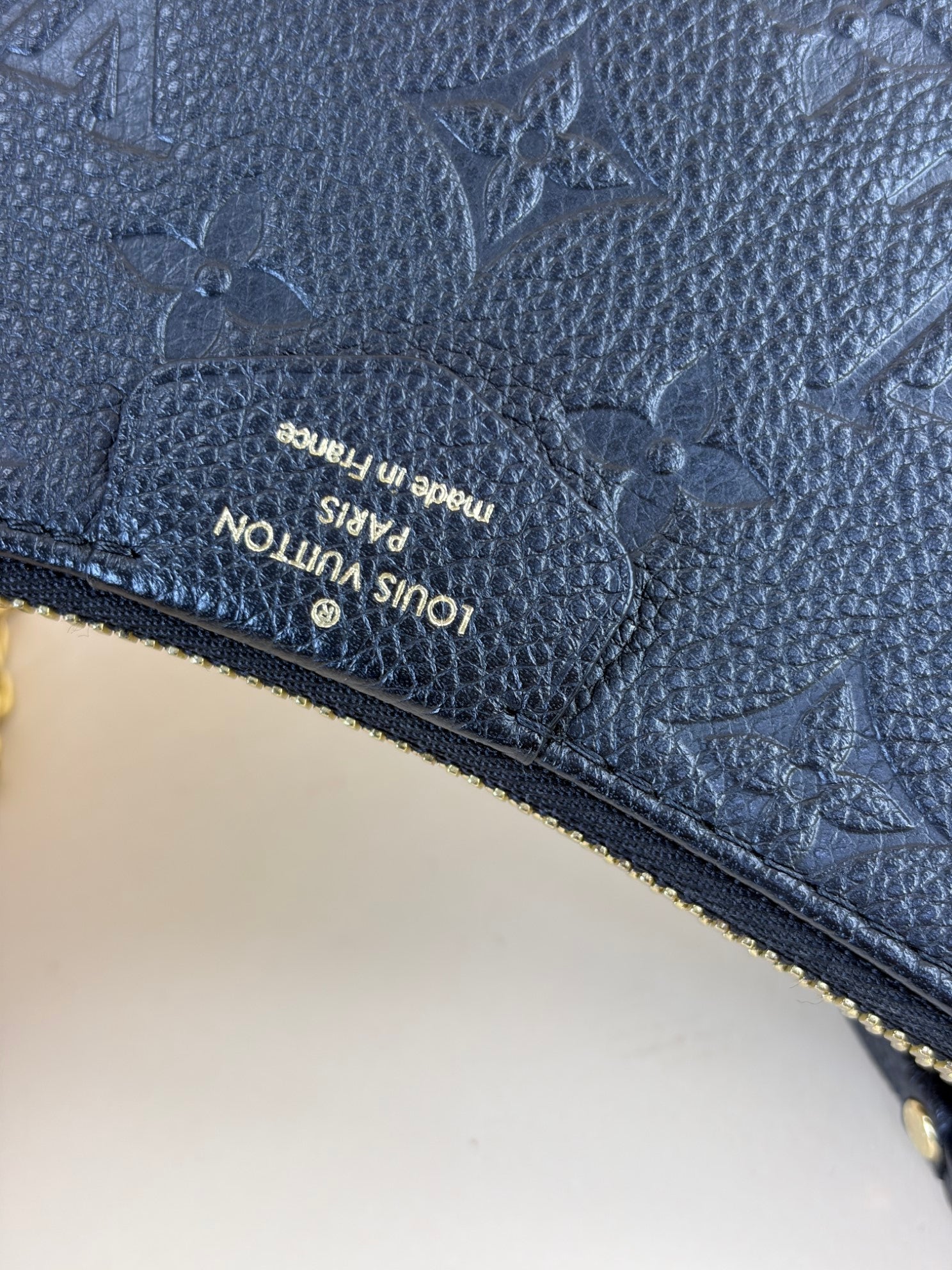 Louis Vuitton Black Monogram Empreinte easy pouch on strap