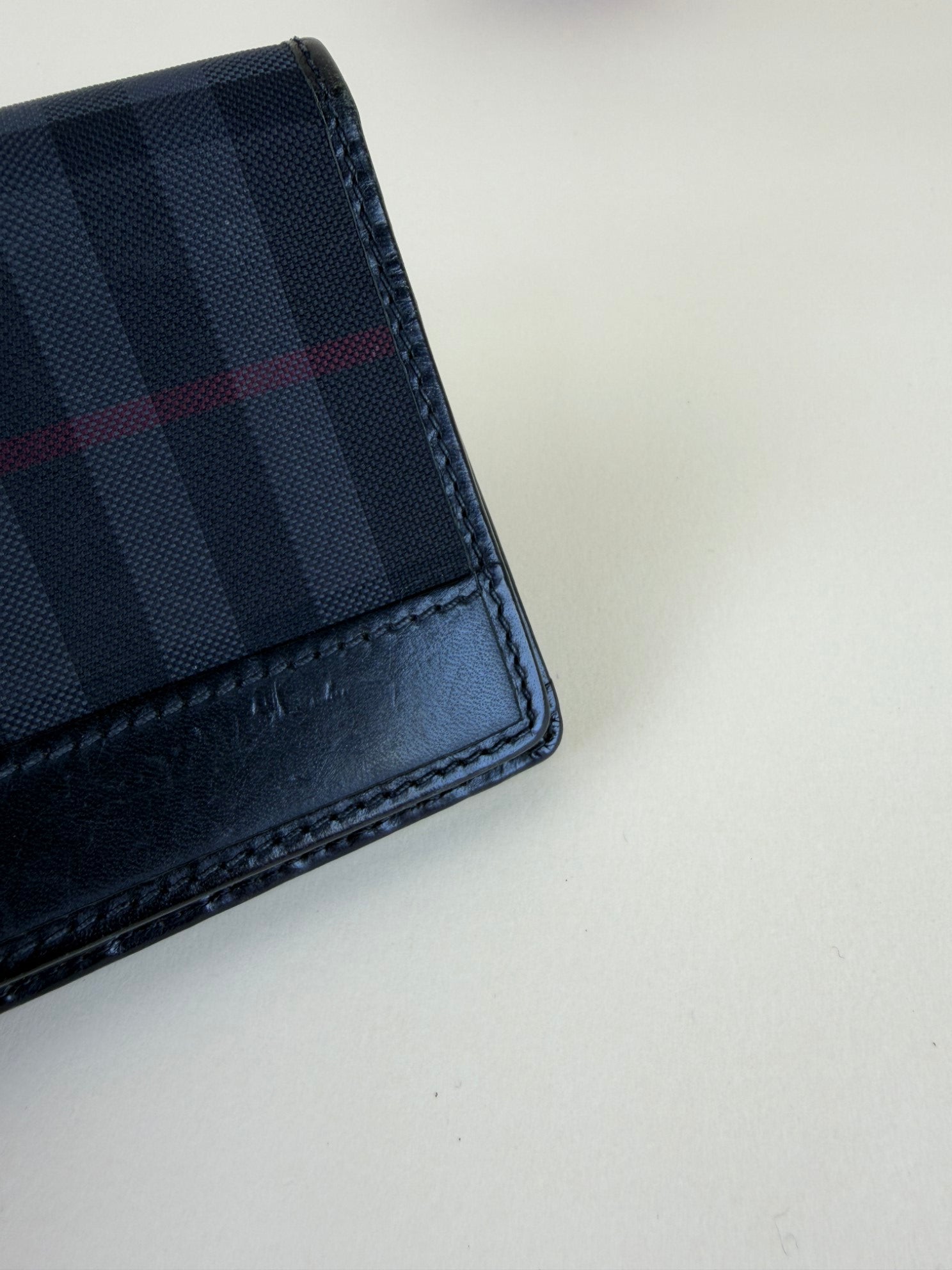 Burberry Haymarket continental wallet black check