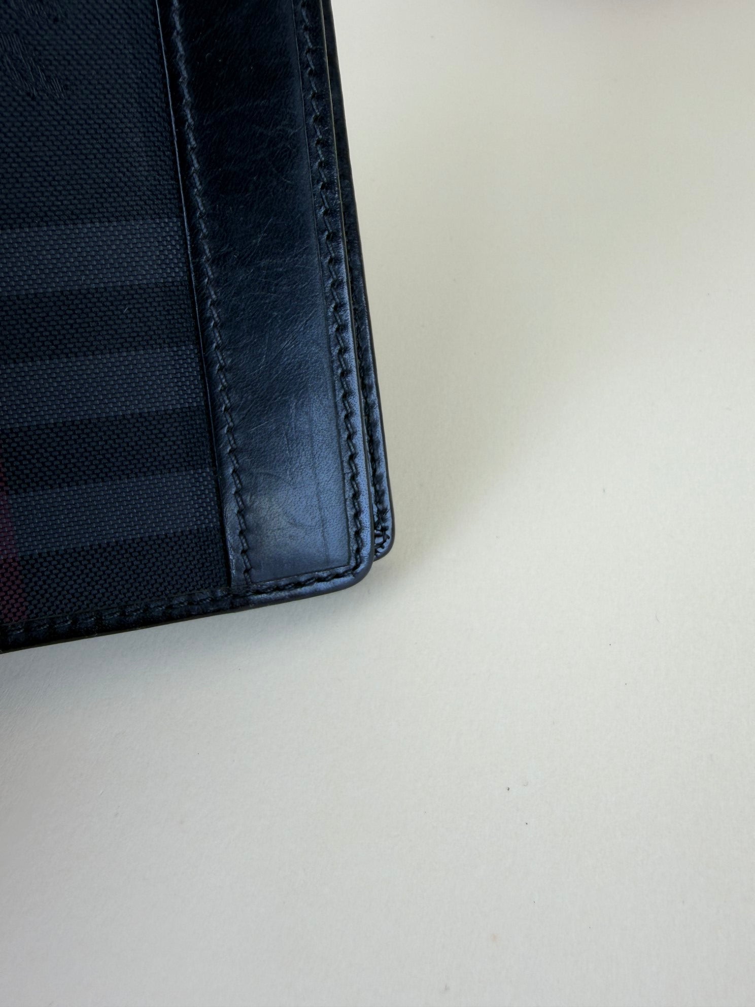 Burberry Haymarket continental wallet black check