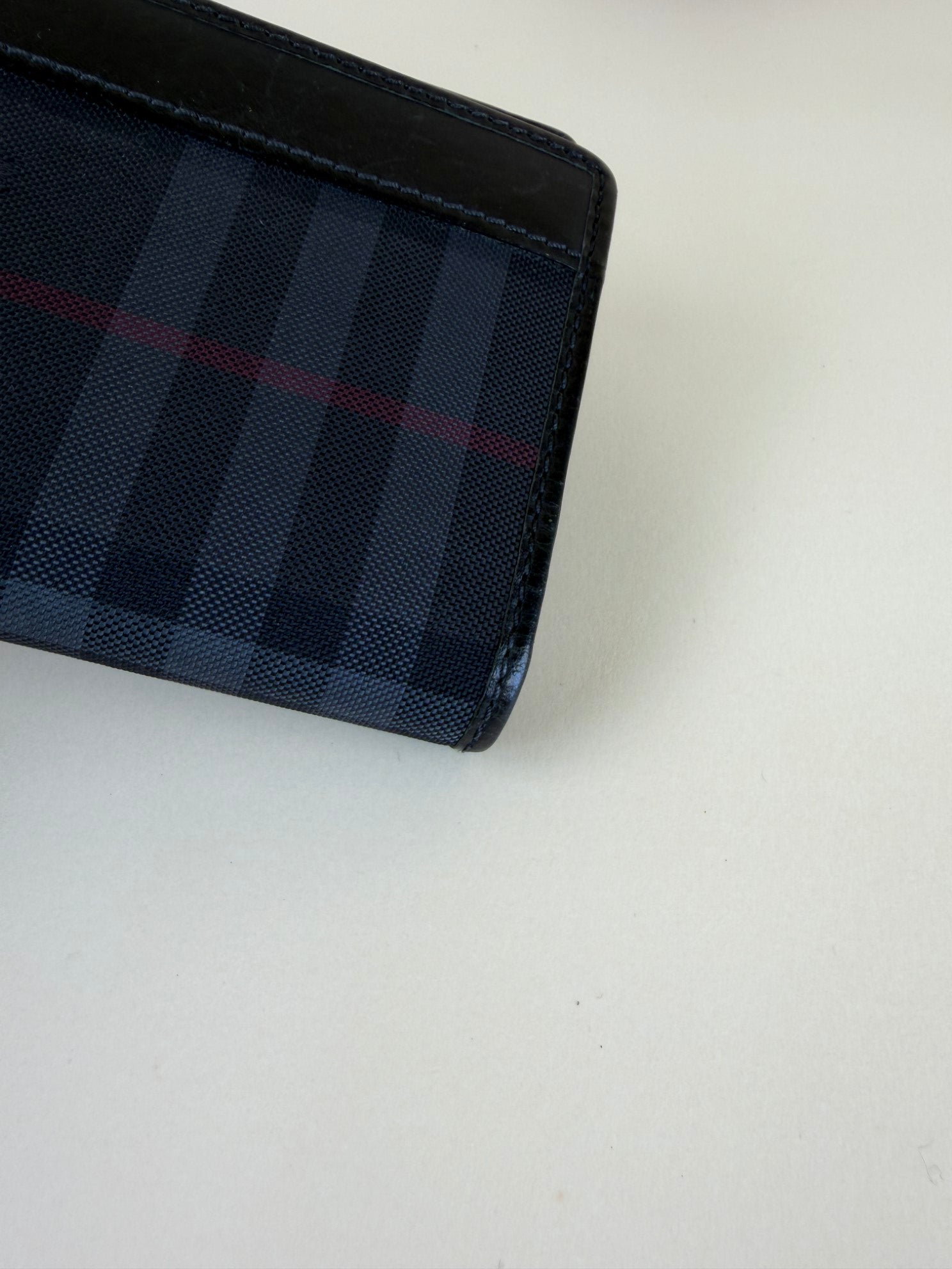 Burberry Haymarket continental wallet black check