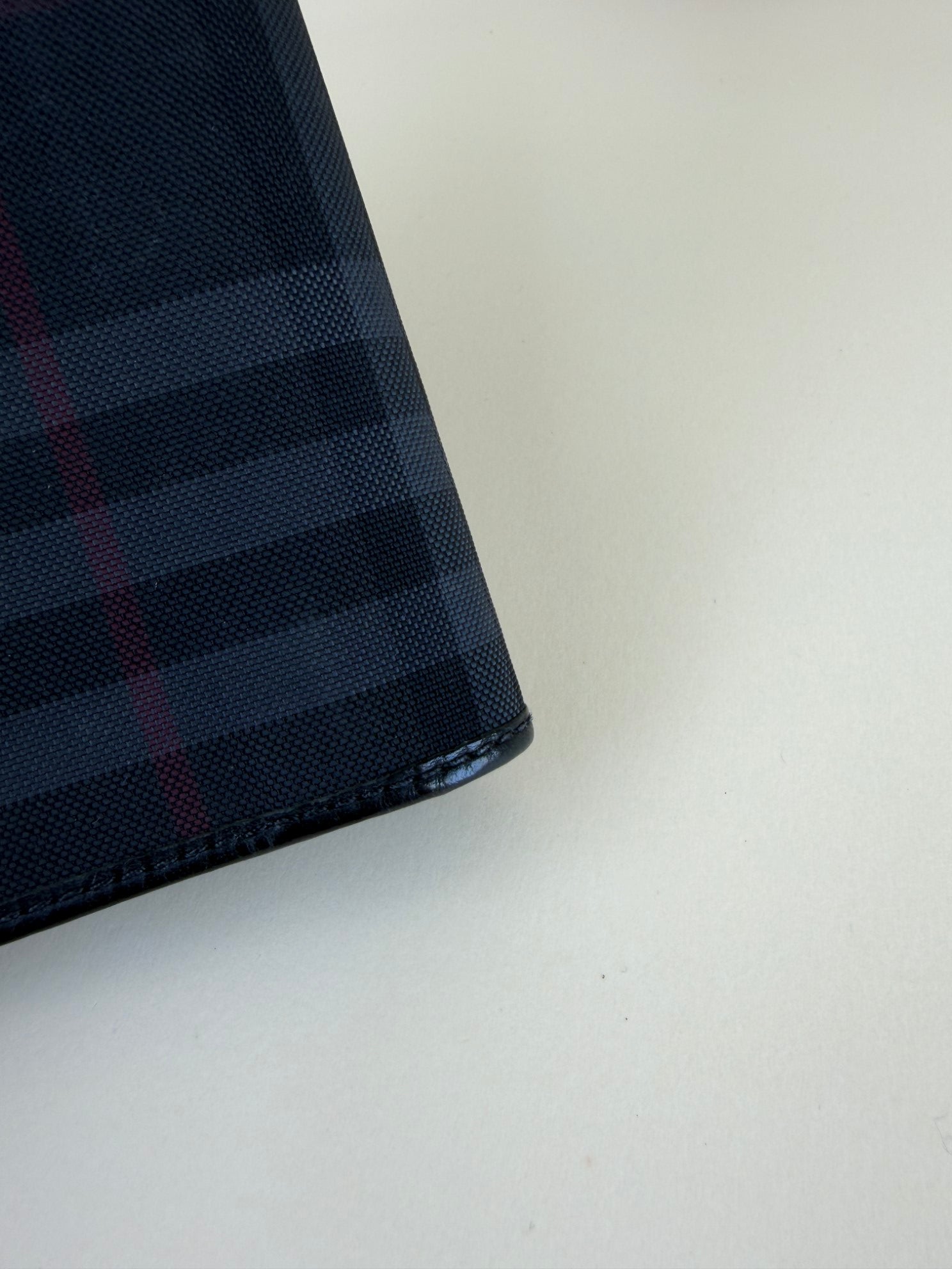 Burberry Haymarket continental wallet black check