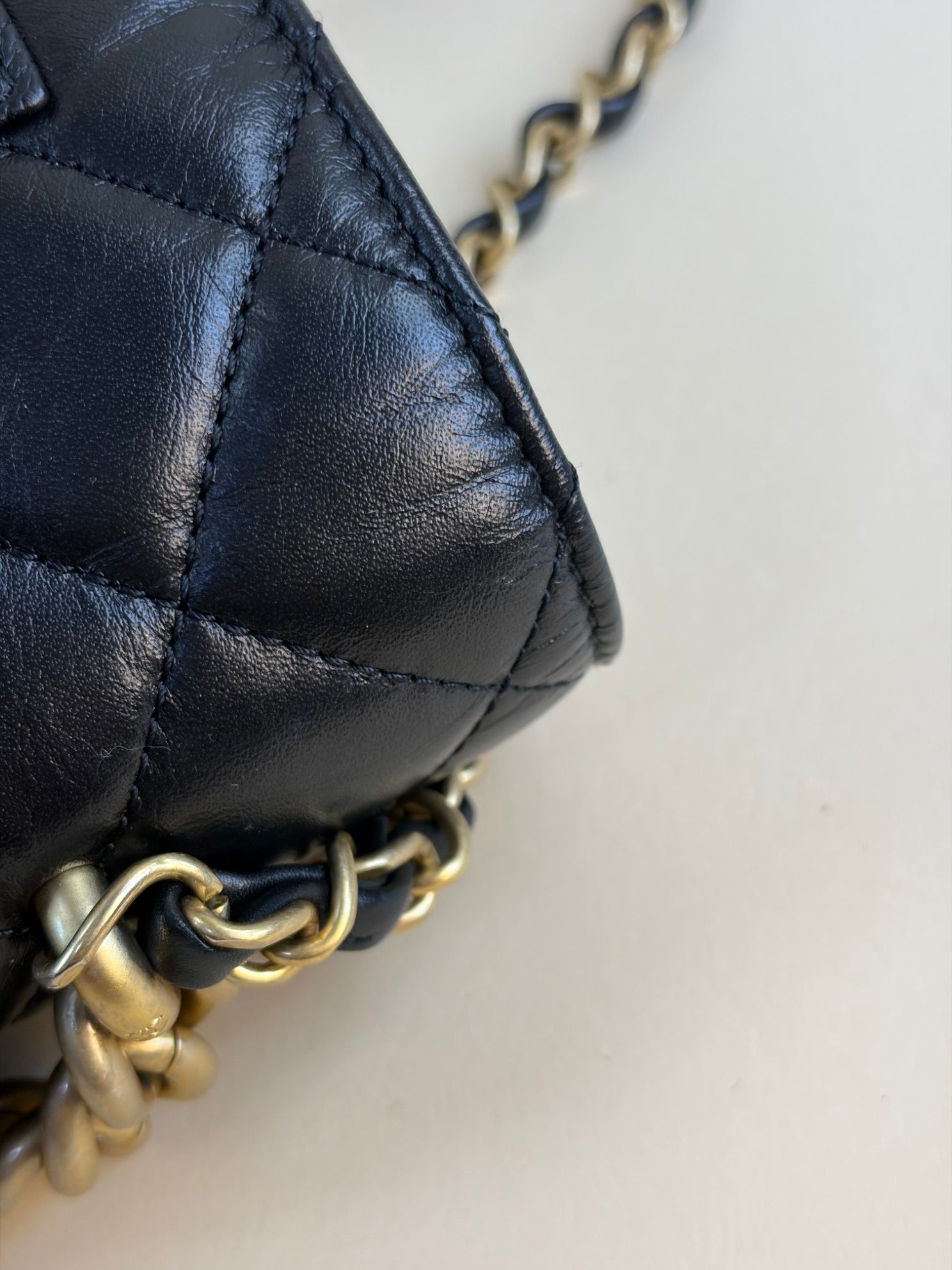 Chanel Black CC Chain Handle Flap Bag