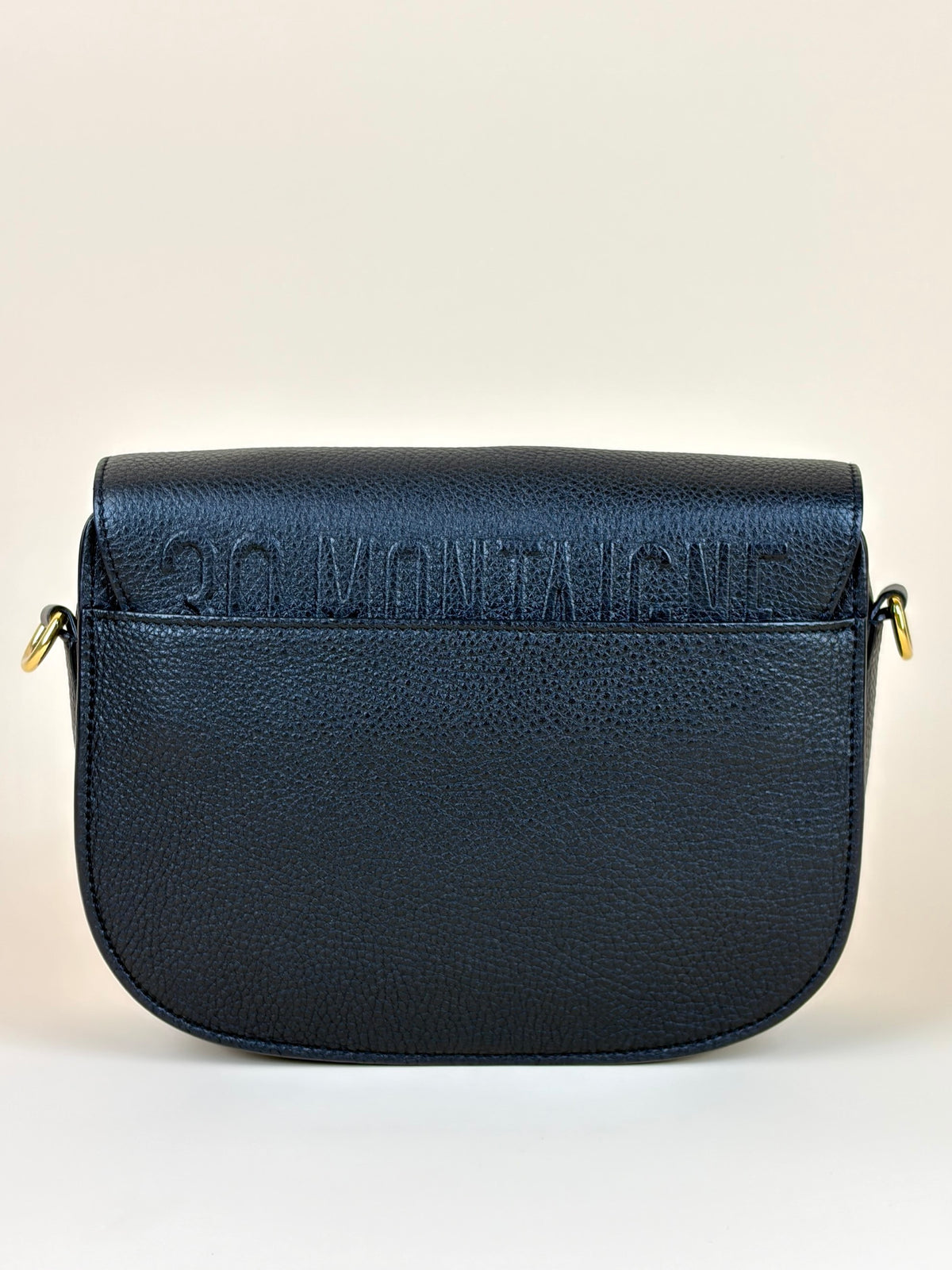 Christian Dior Black grained calfskin Bobby Medium Bag