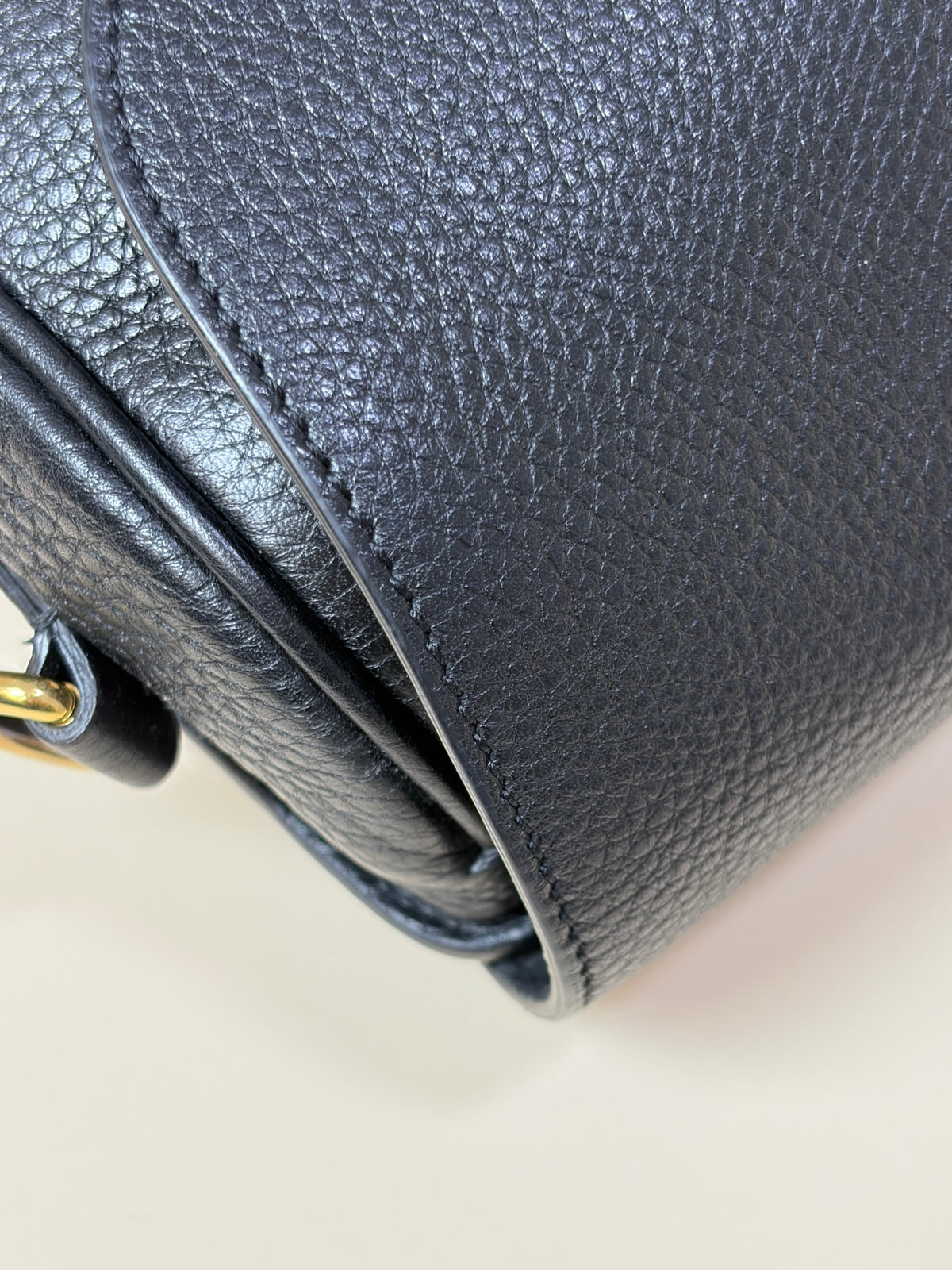 Christian Dior Black grained calfskin Bobby Medium Bag
