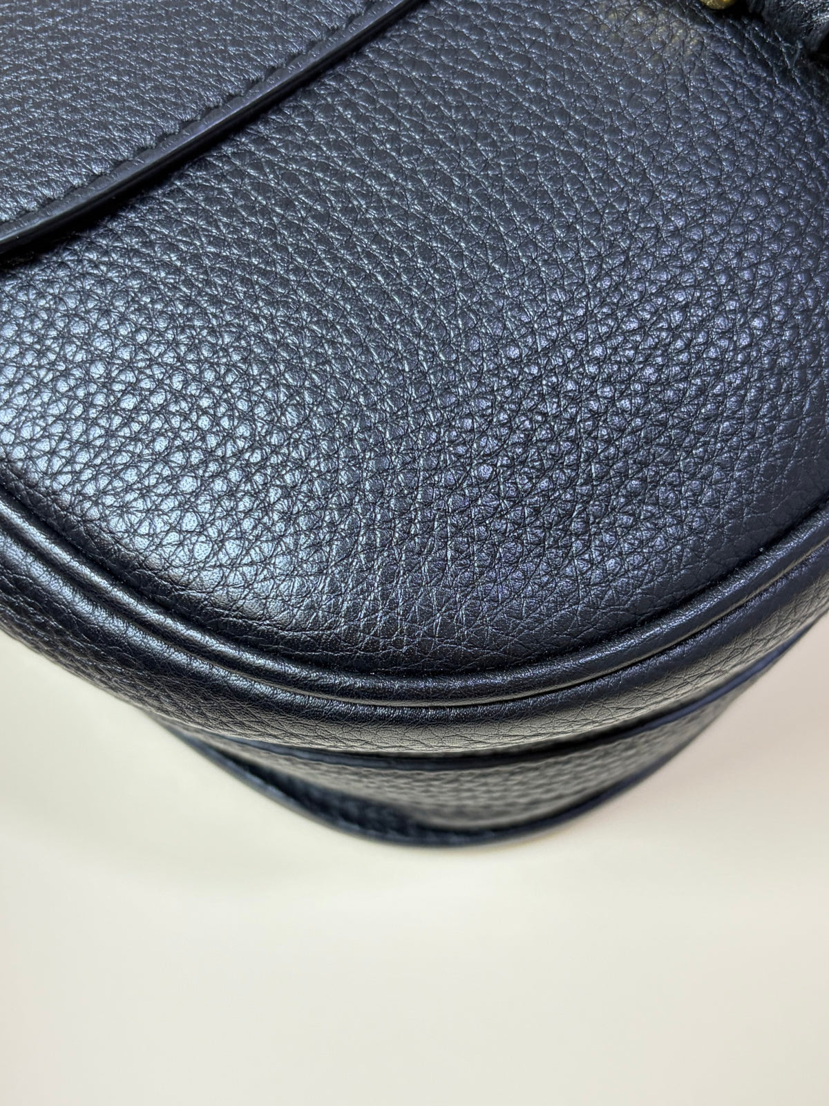 Christian Dior Black grained calfskin Bobby Medium Bag