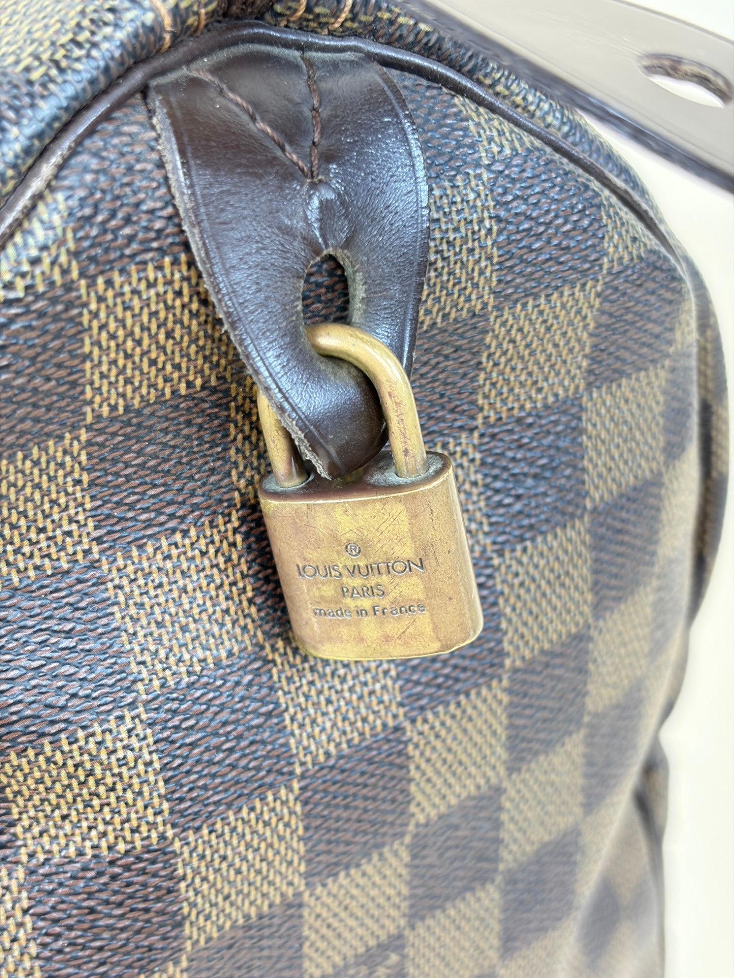 Louis Vuitton Damier Ebene Speedy 35 tote bag