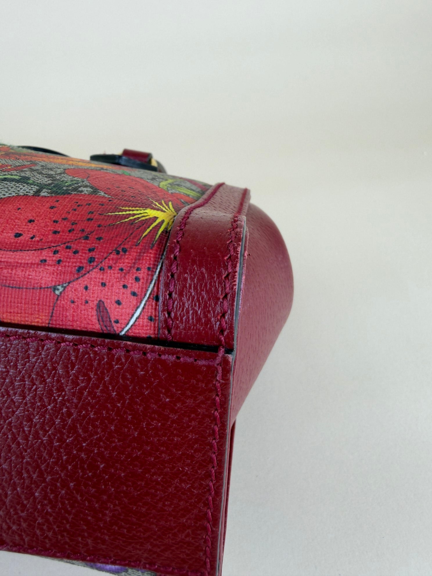 Gucci Ophidia totty bag floral gg red