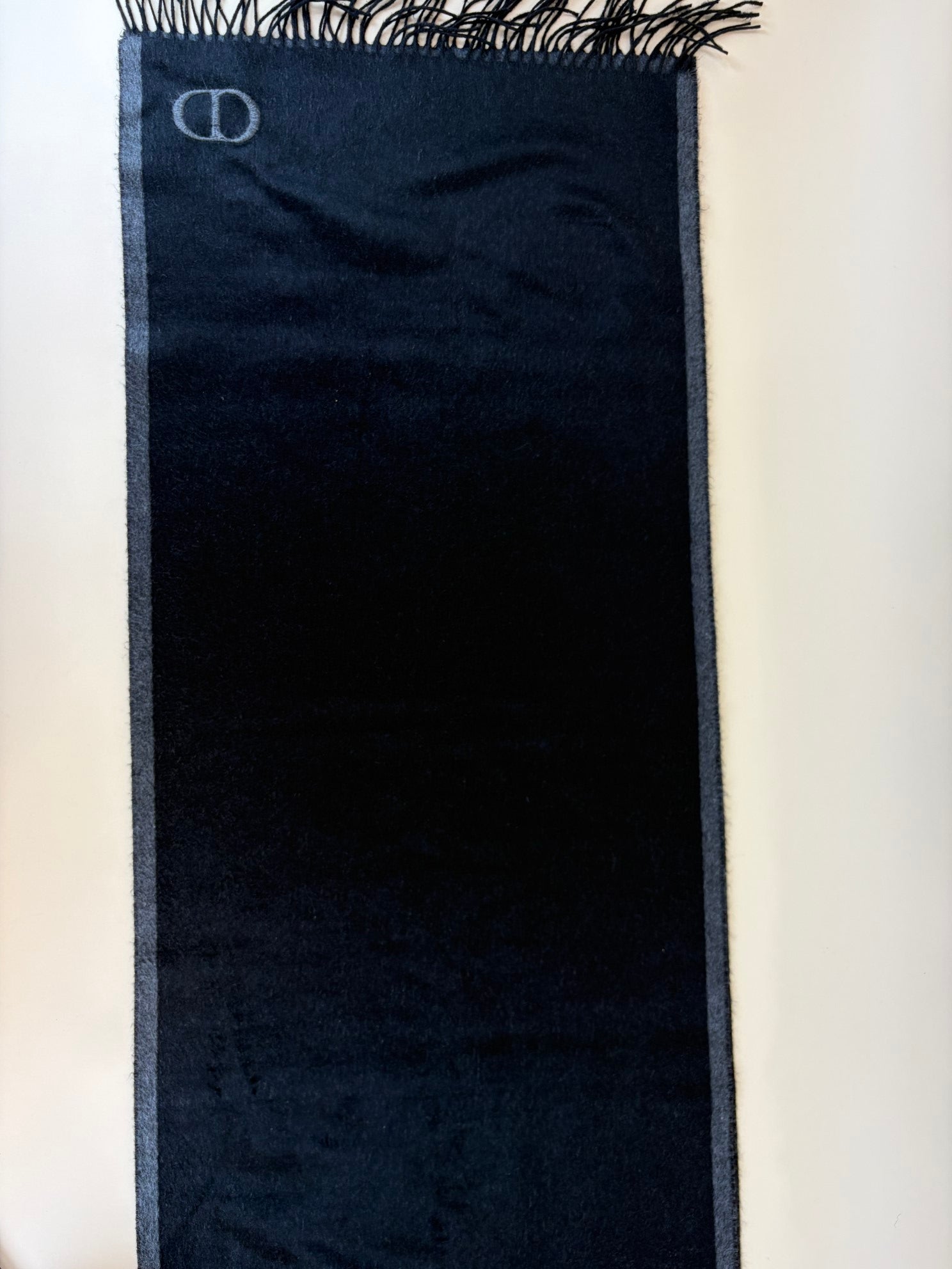 Christian Dior Bicolor Double - Sided CD Icon Scarf