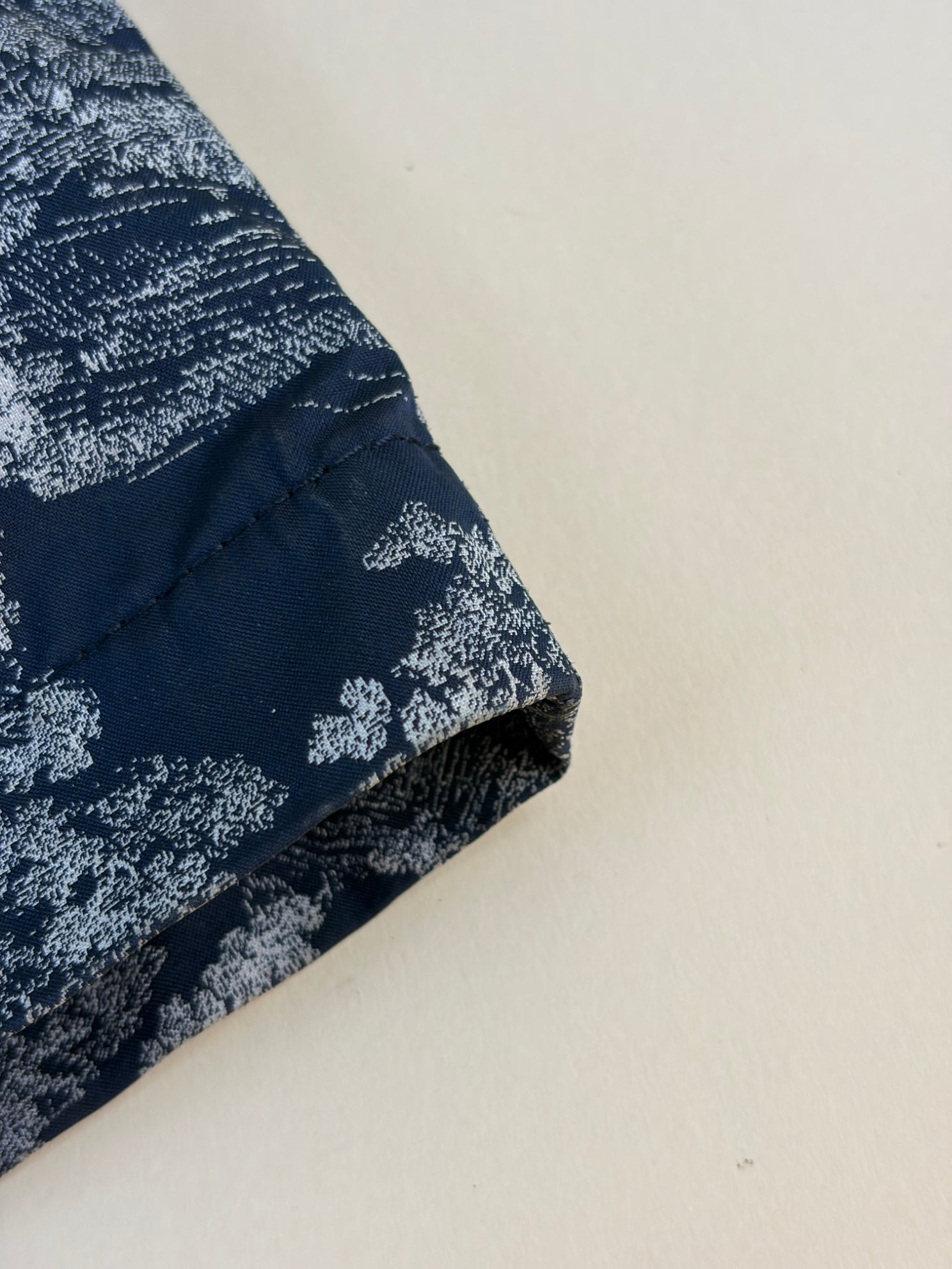 Christian Dior Navy Toile De Jouy Reverse Technical Fabric Travel Zipped Pouch