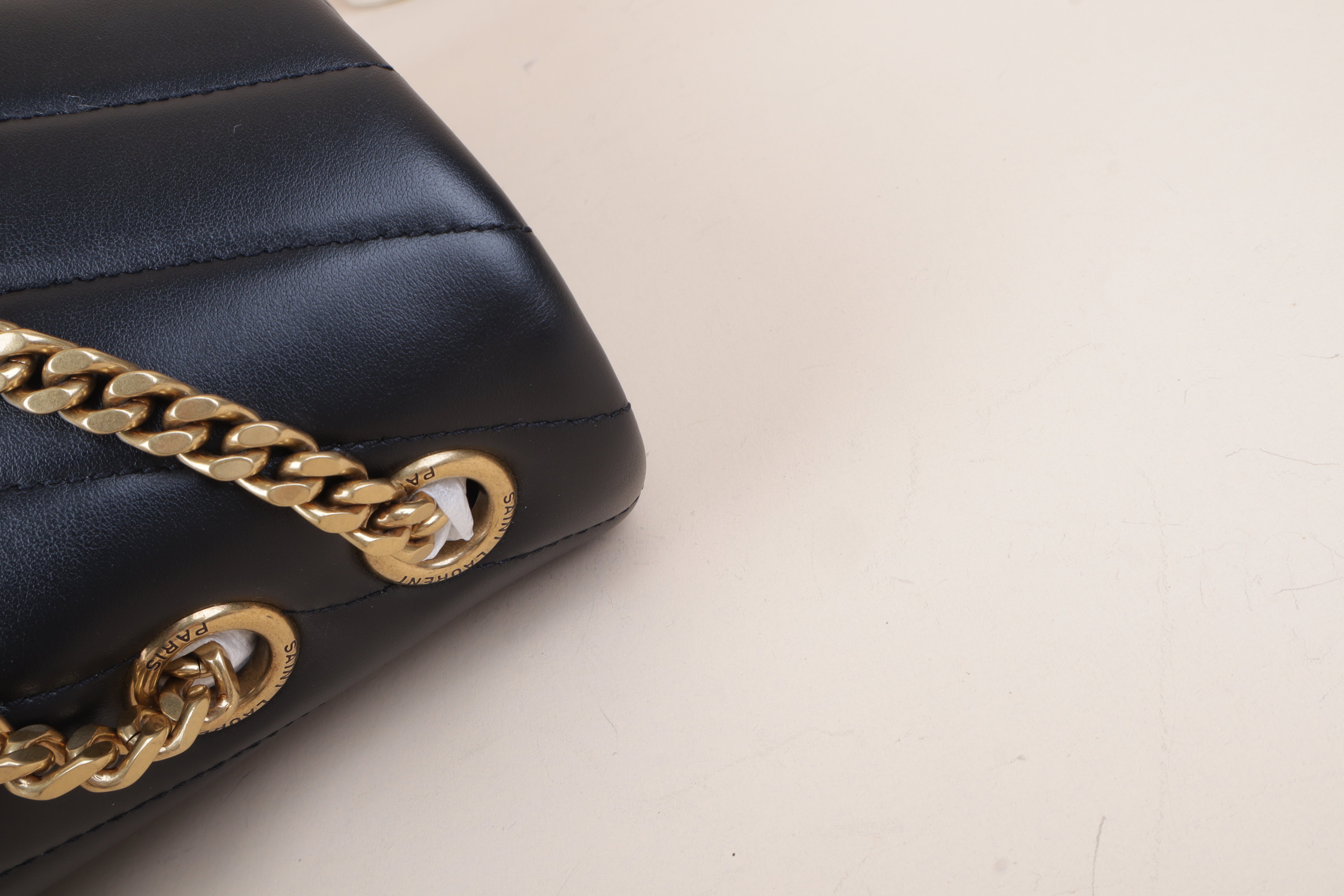 YSL Black Loulou Medium Bag
