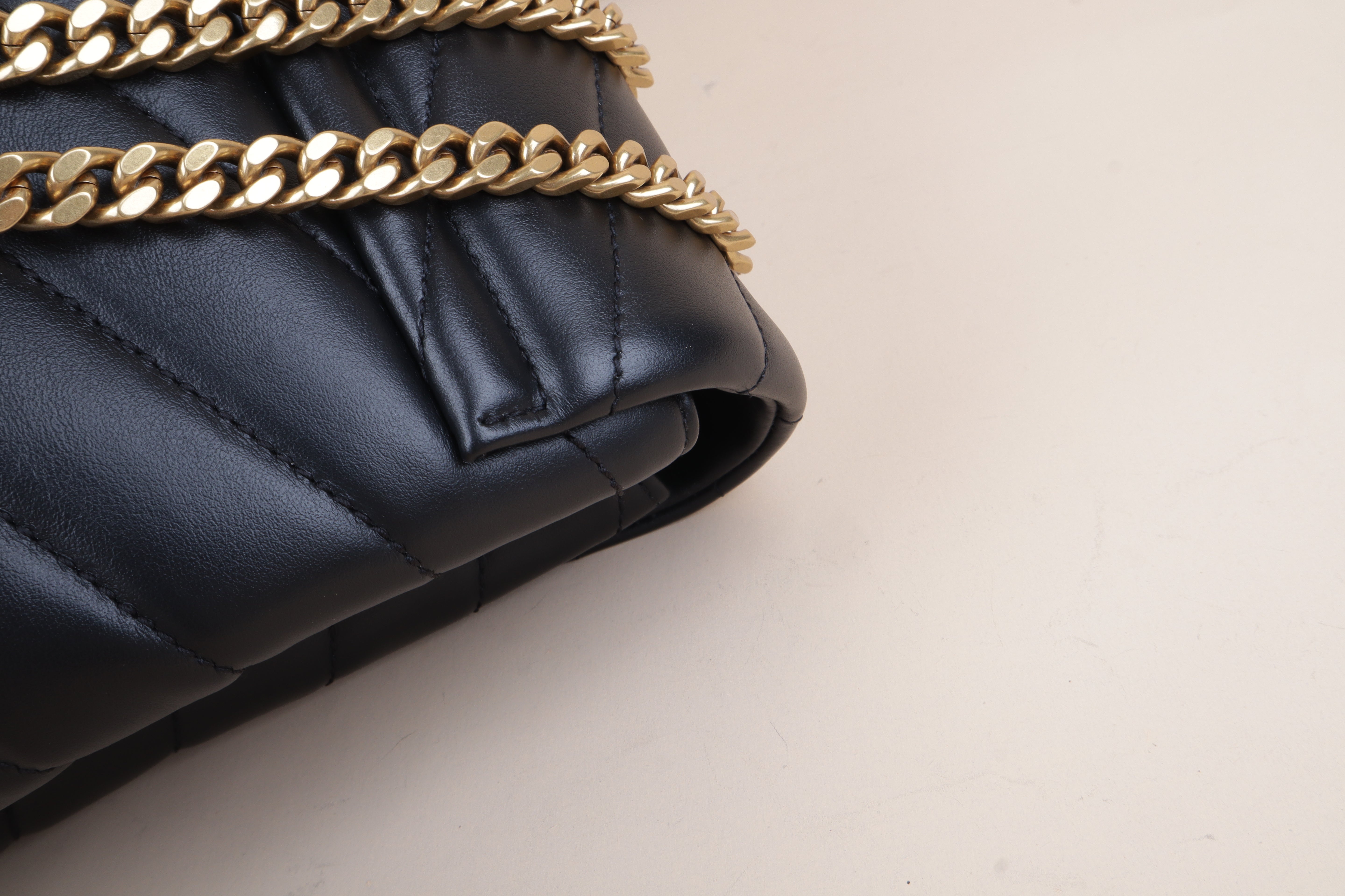 YSL Black Loulou Medium Bag