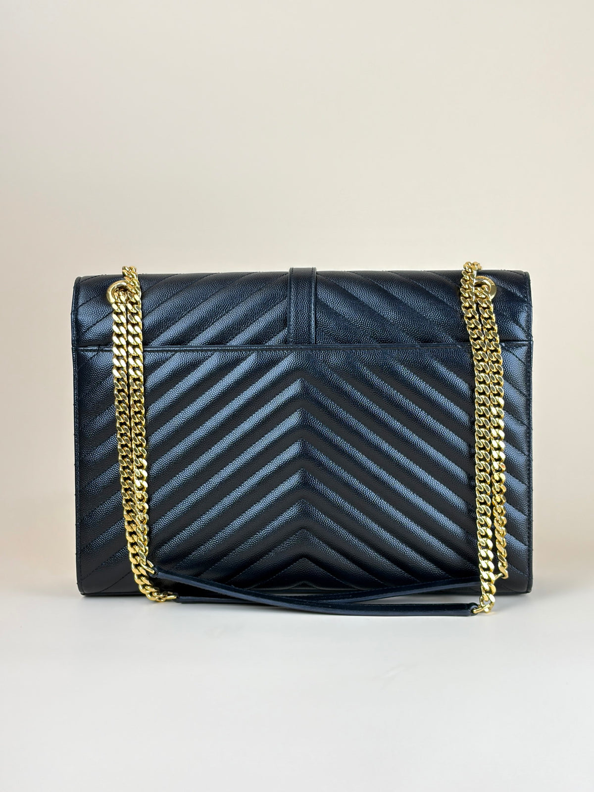 YSL black Envelope shoulder bag