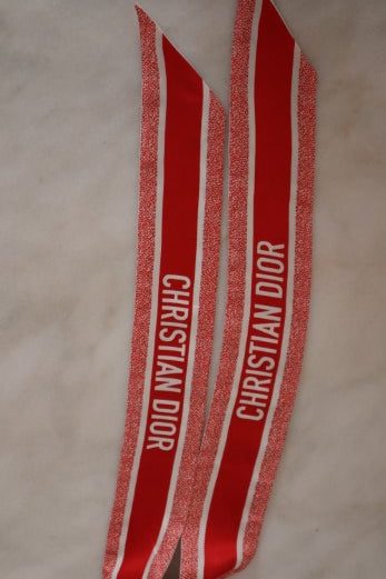 Christian Dior Multicolor Floral Mitzah Twilly W/ Christian Dior Logo-Scarf-Christian Dior-The Closet Egypt