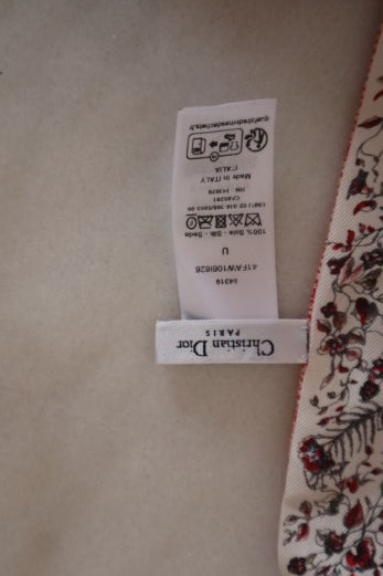 Christian Dior Multicolor Floral Mitzah Twilly W/ Christian Dior Logo-Scarf-Christian Dior-The Closet Egypt
