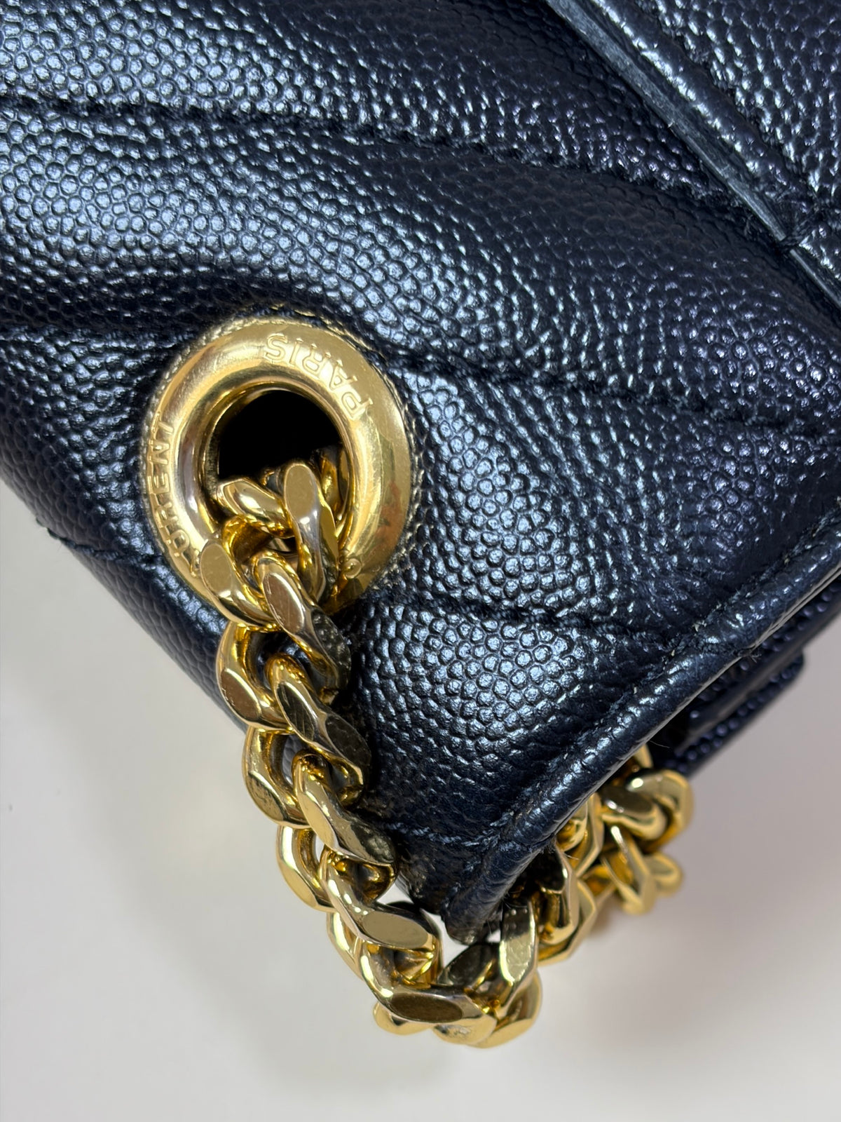 YSL black Envelope shoulder bag