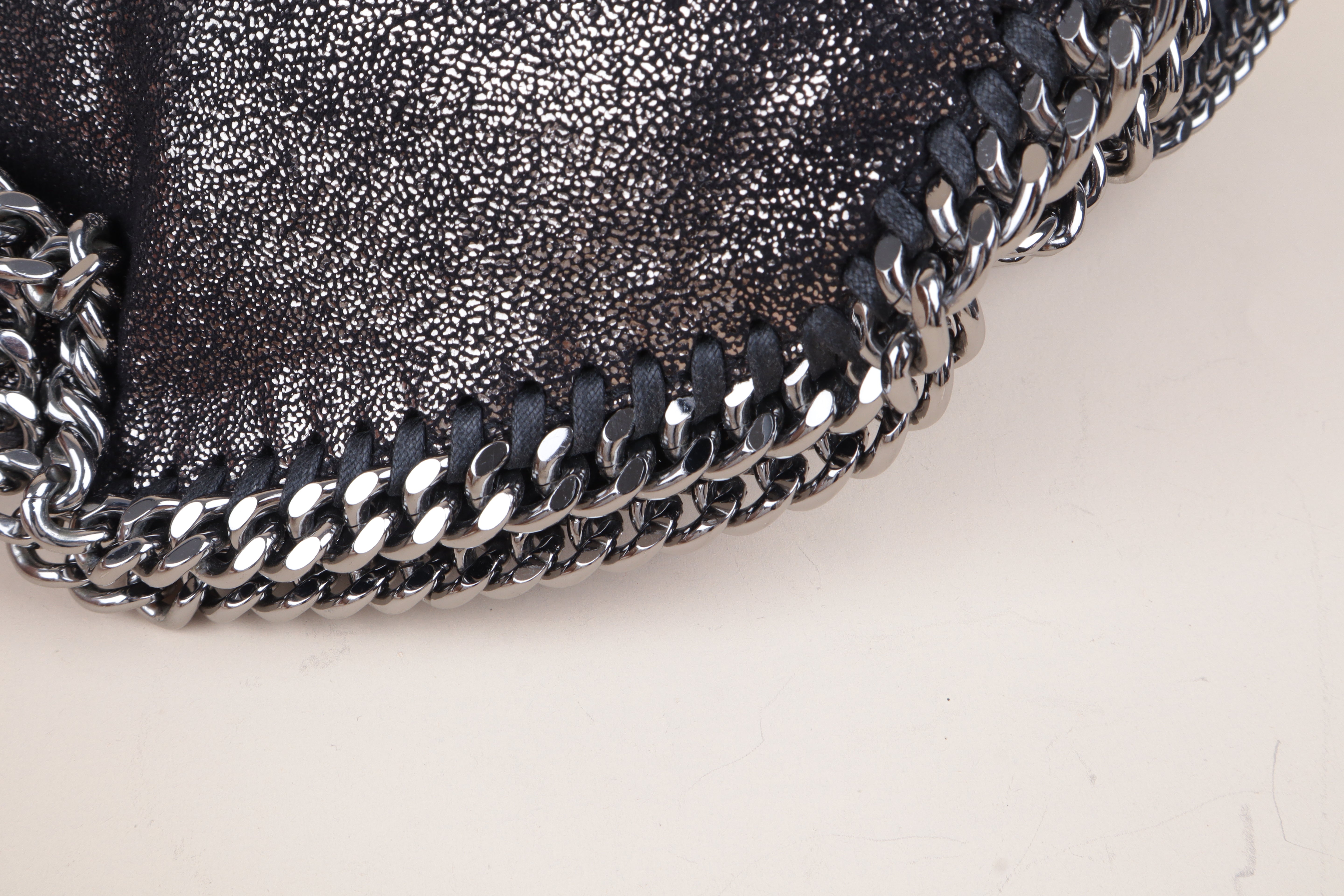 STELLA McCartney black Falabella Fold Over Bag