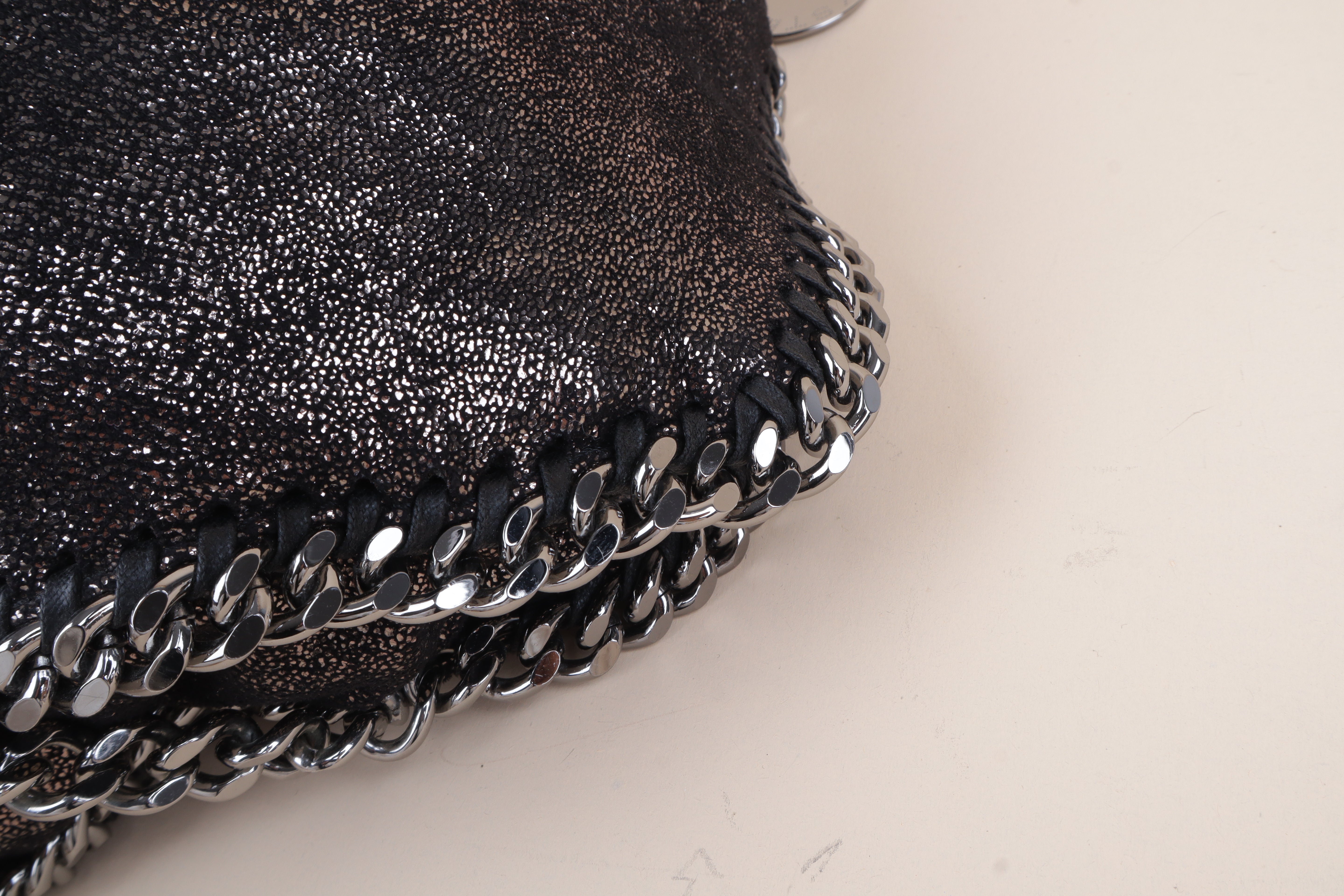 STELLA McCartney black Falabella Fold Over Bag