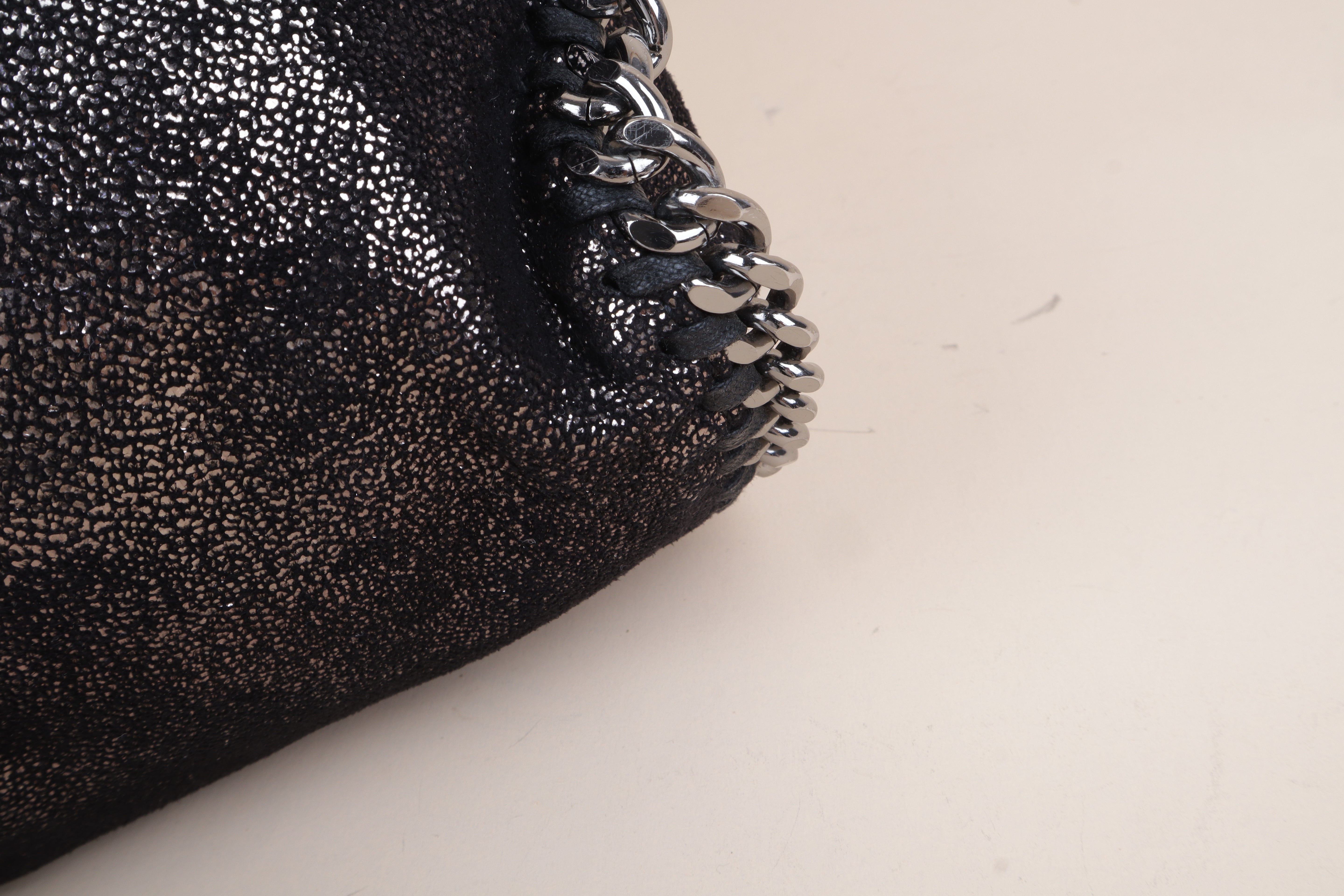 STELLA McCartney black Falabella Fold Over Bag