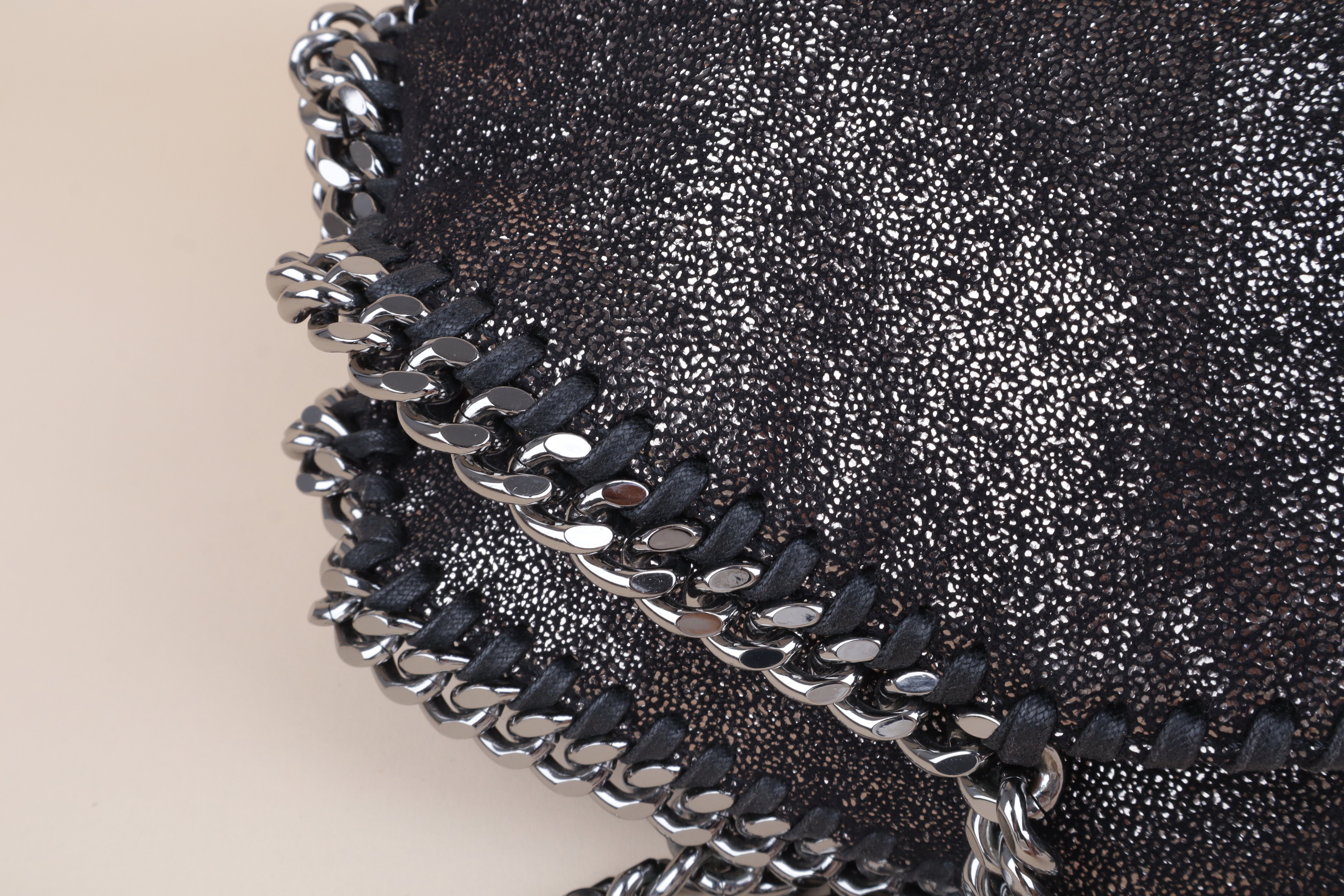 STELLA McCartney black Falabella Fold Over Bag