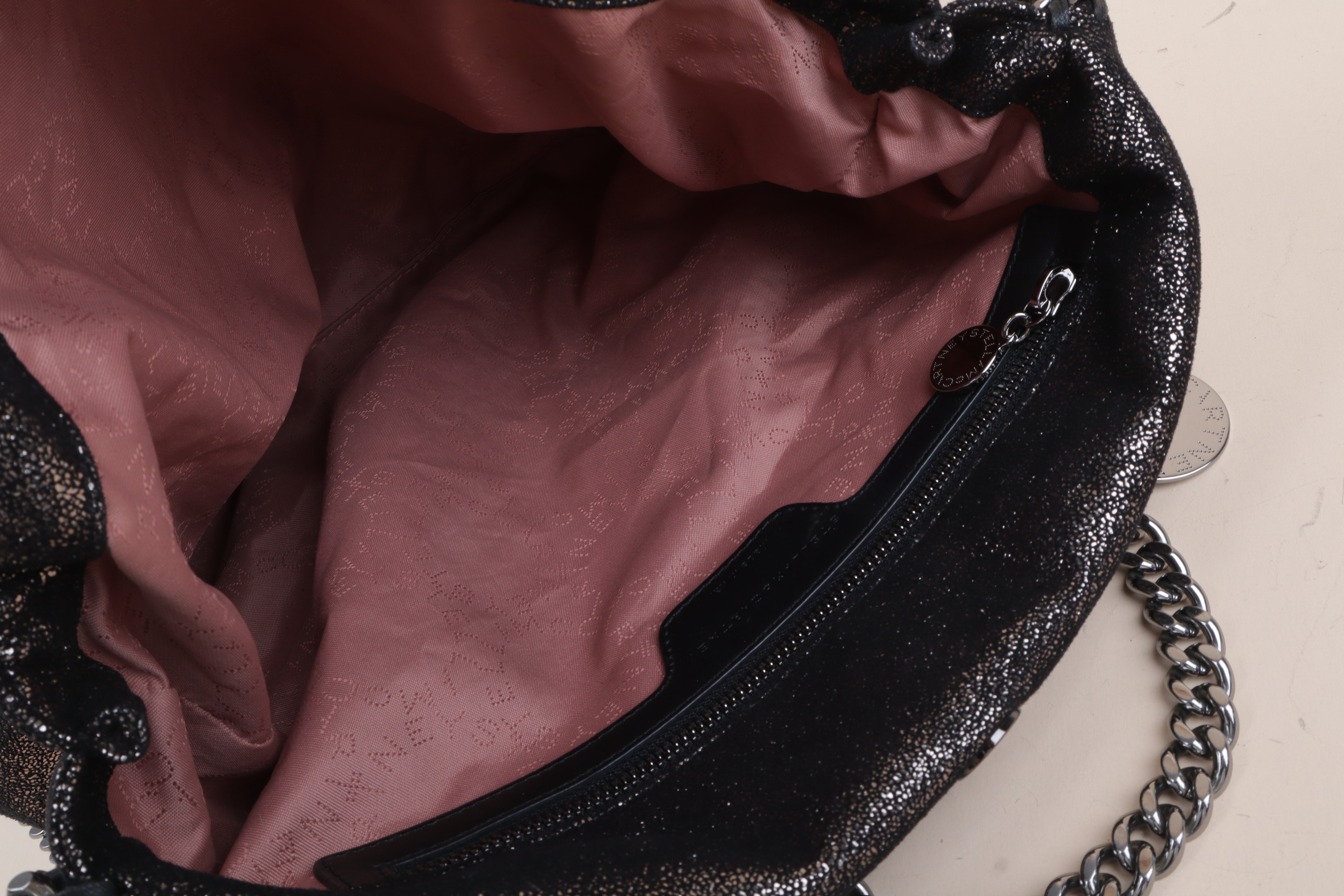 STELLA McCartney black Falabella Fold Over Bag