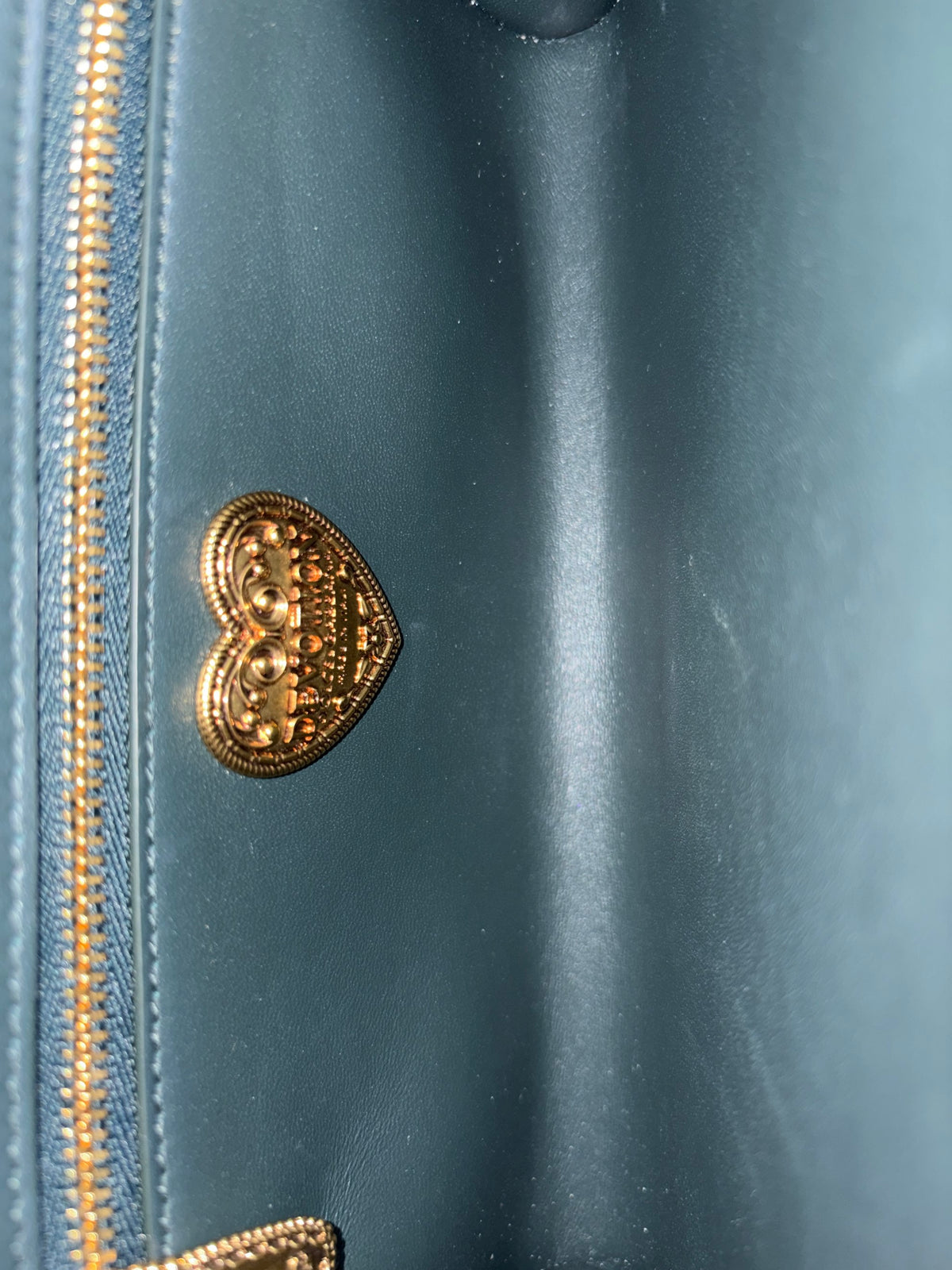Dolce & Gabbana dark green quilted nappa medium devotion shoulder bag