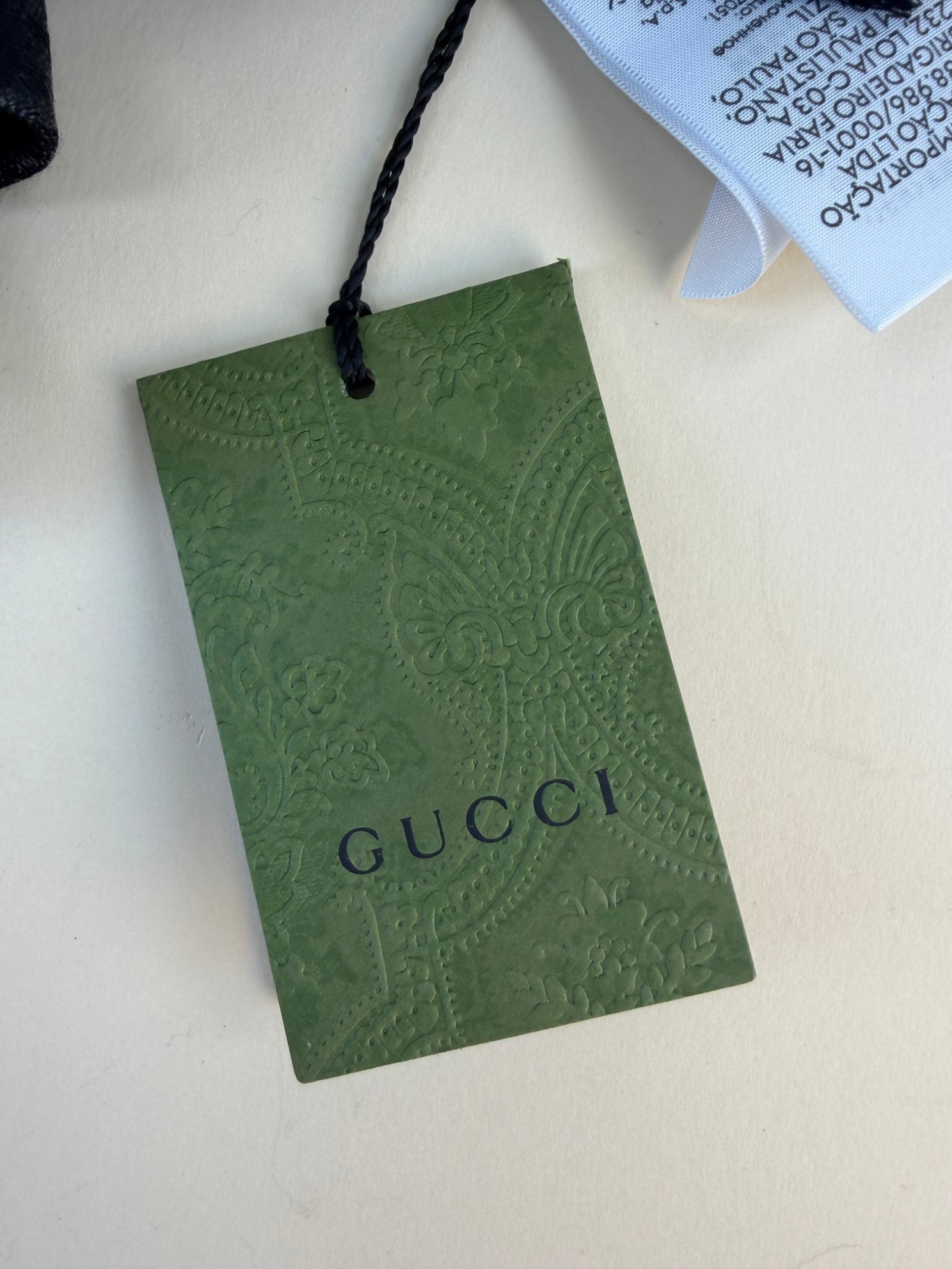 Gucci Black GG monogram silk Scarf