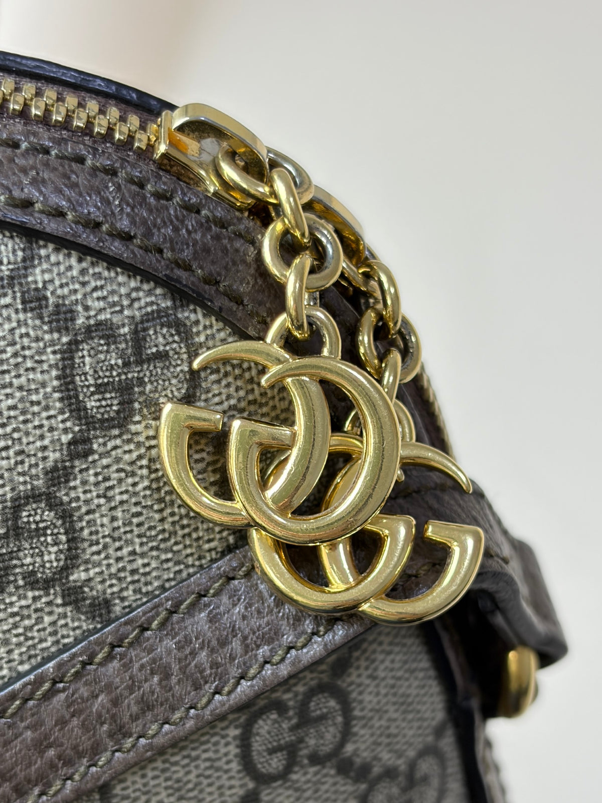 Gucci GG supreme Ophidia small rounded