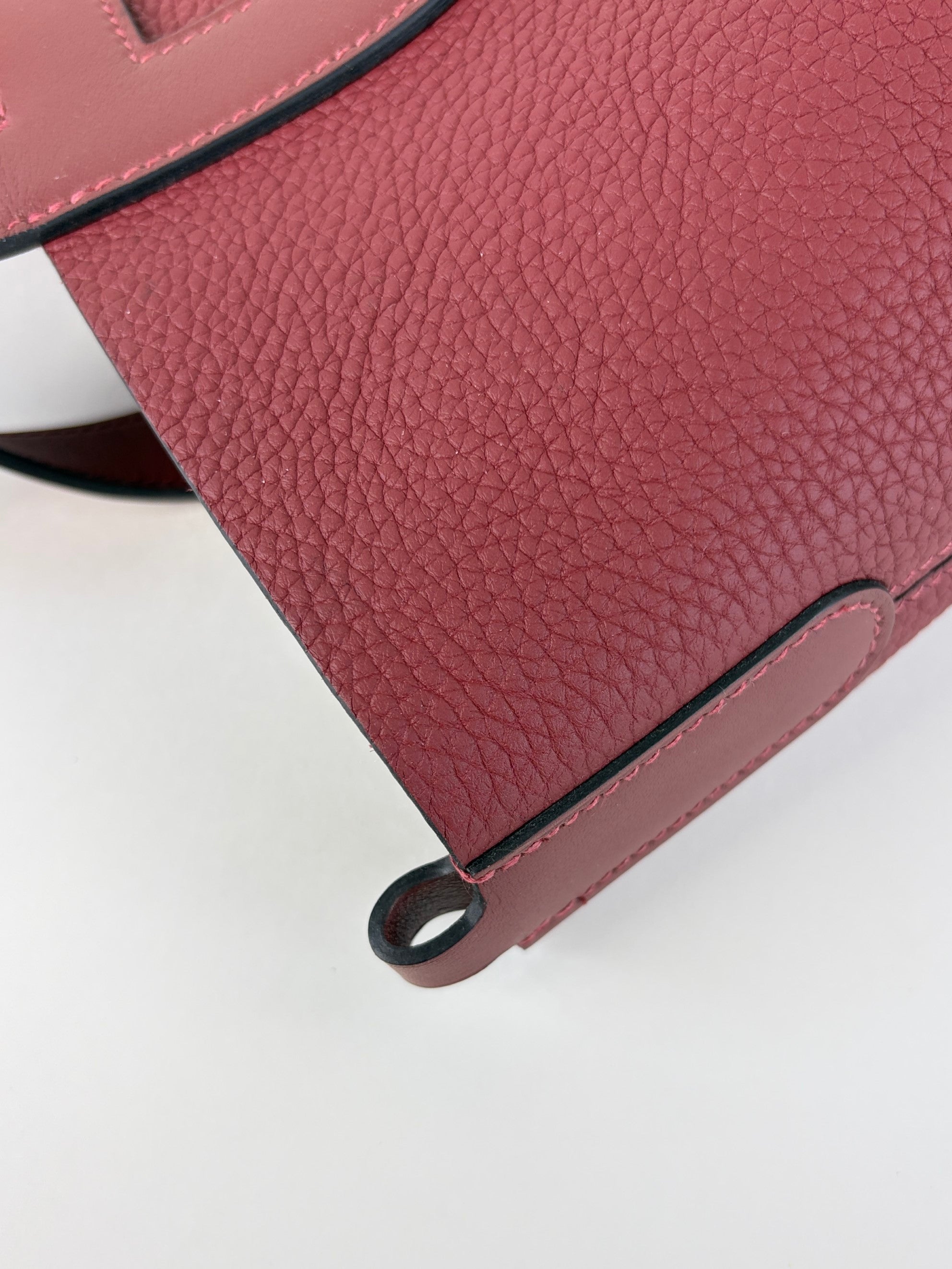 Hermes rouge h tourbillon Clemence swift in the loop 23 Loop 18 Bag