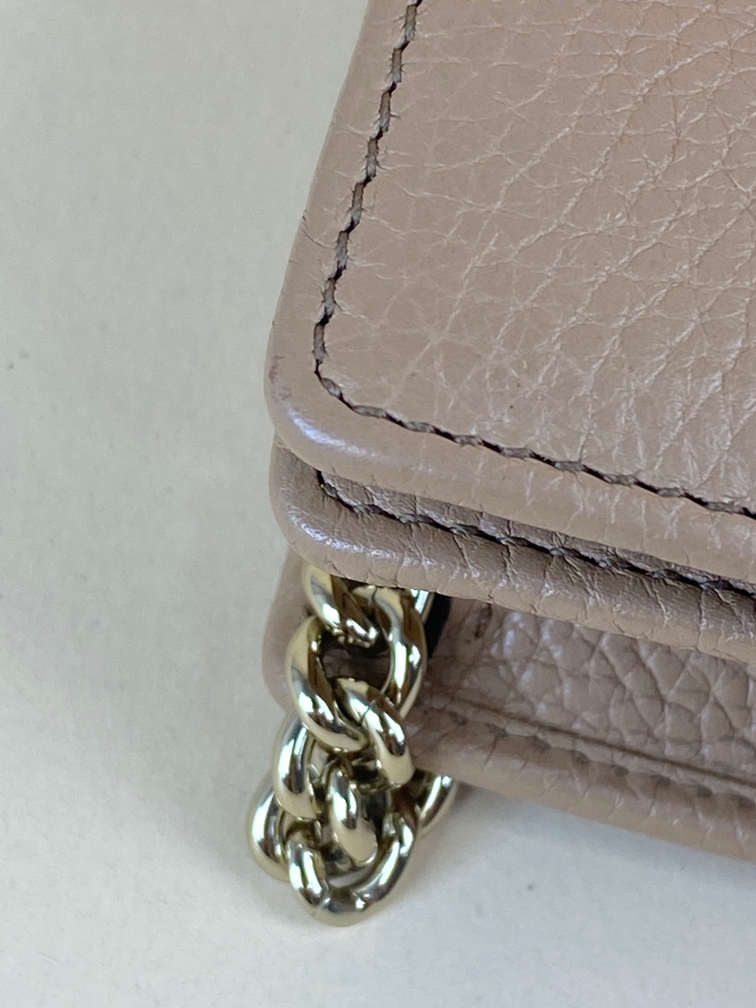 Gucci Camel GG Soho Small Wallet on Chain-Wallet Chain-Gucci-The Closet Egypt