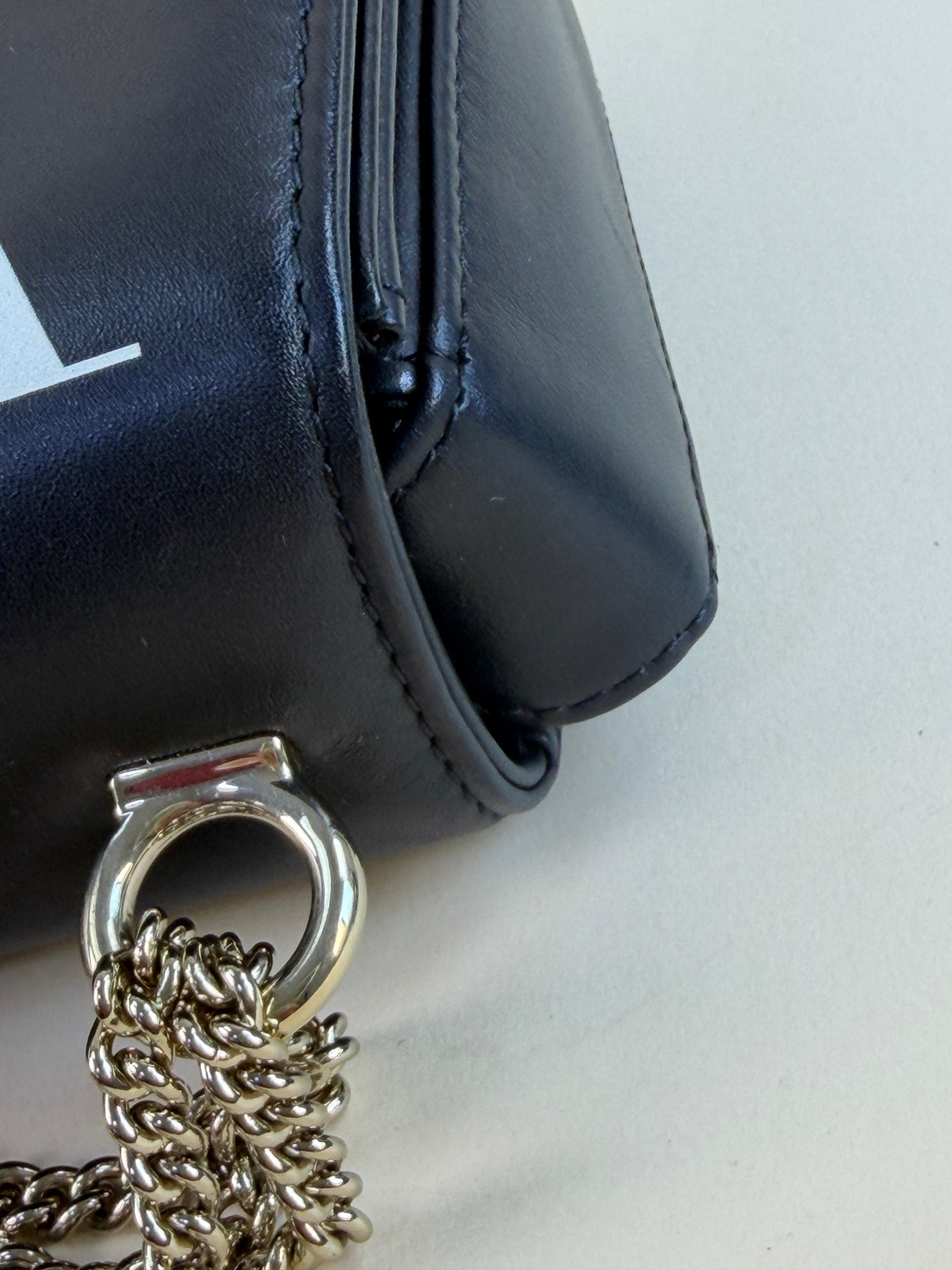 Valentino printed vl tv black studded saddle Shoulder Bag