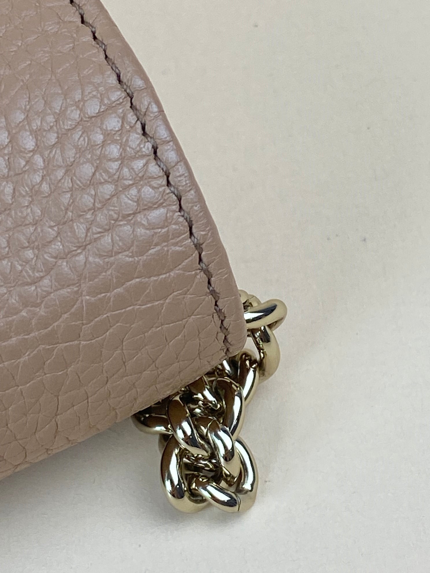 Gucci Camel GG Soho Small Wallet on Chain-Wallet Chain-Gucci-The Closet Egypt