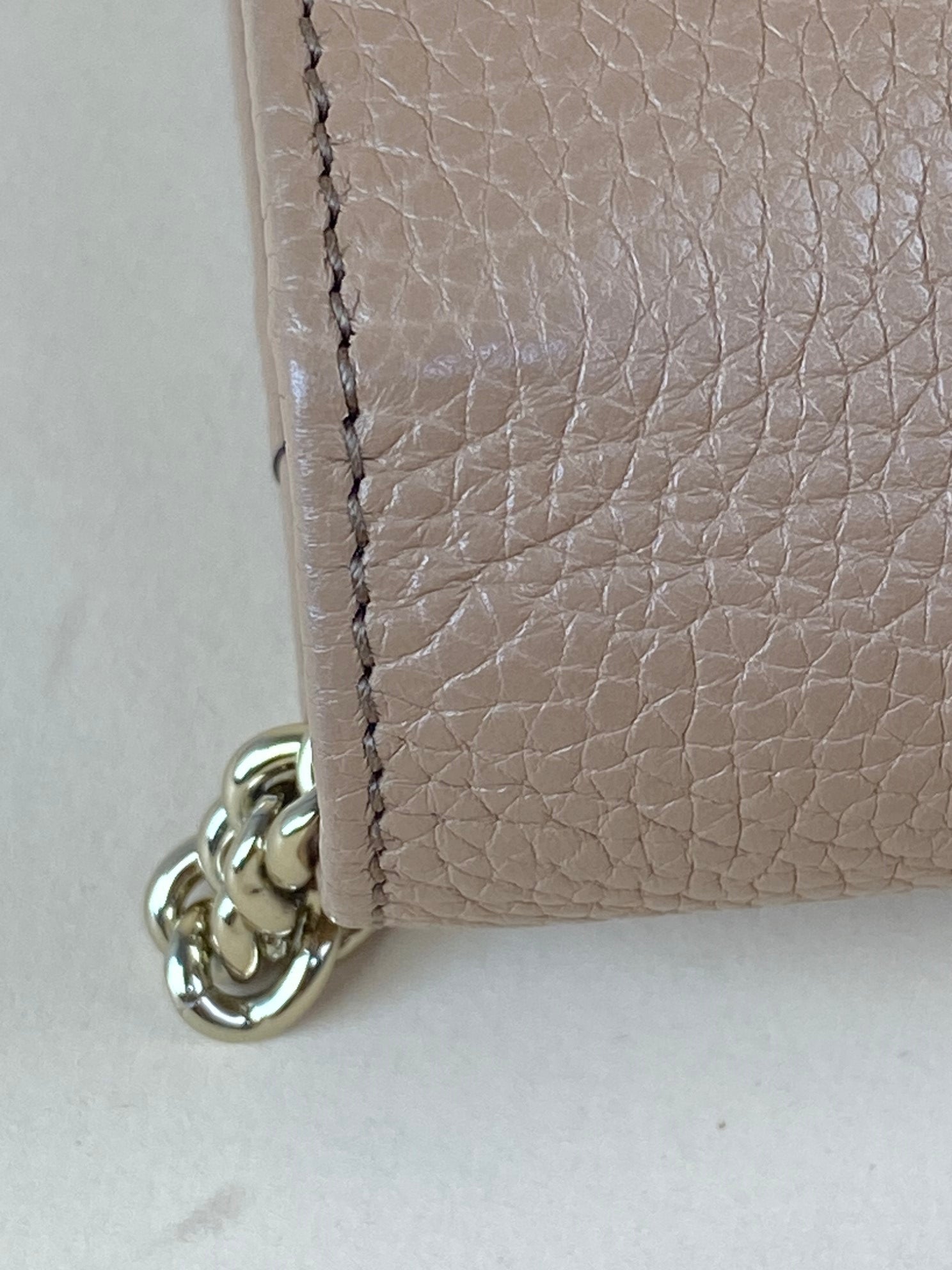 Gucci Camel GG Soho Small Wallet on Chain-Wallet Chain-Gucci-The Closet Egypt