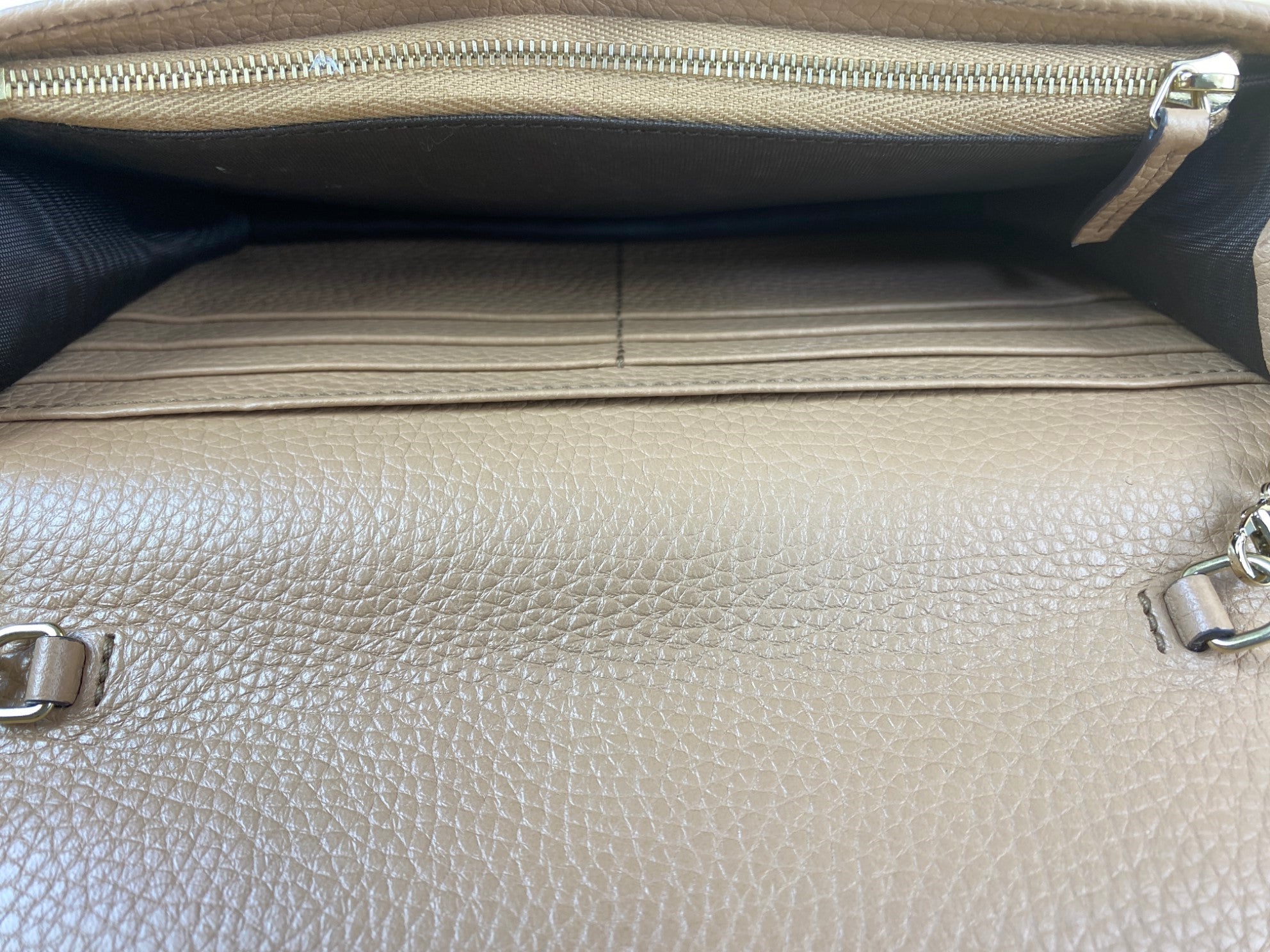 Gucci Camel GG Soho Small Wallet on Chain-Wallet Chain-Gucci-The Closet Egypt