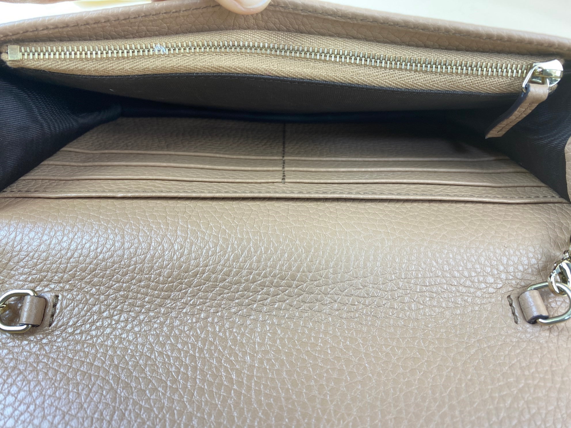 Gucci Camel GG Soho Small Wallet on Chain-Wallet Chain-Gucci-The Closet Egypt