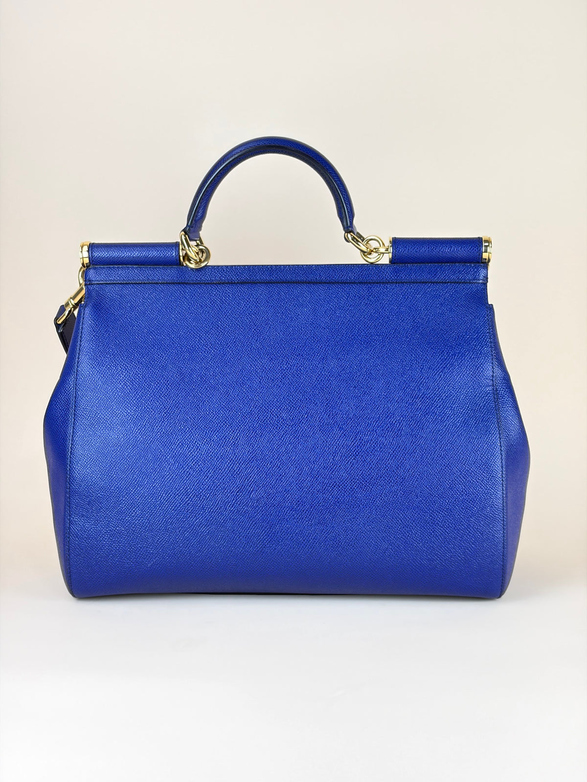 Dolce & Gabbana blue Sicily maxi Dauphine calfskin Bag