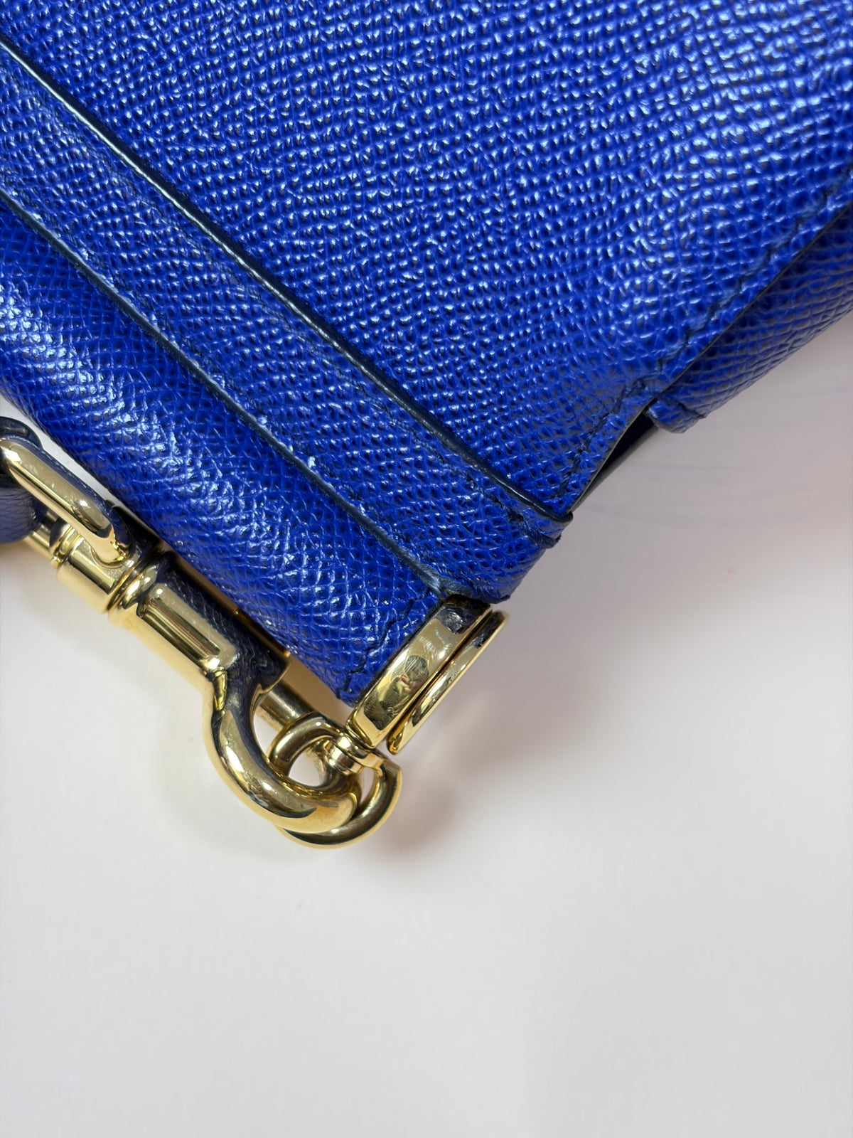 Dolce & Gabbana blue Sicily maxi Dauphine calfskin Bag