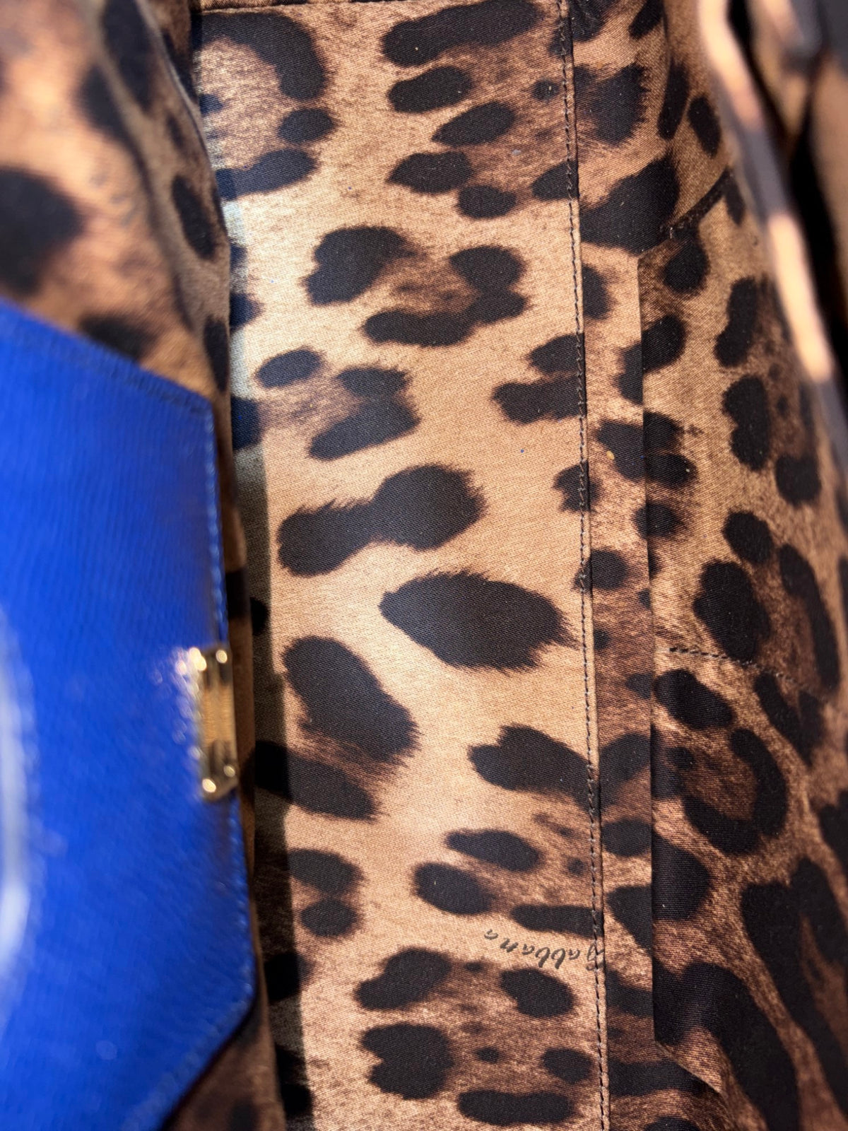 Dolce & Gabbana blue Sicily maxi Dauphine calfskin Bag