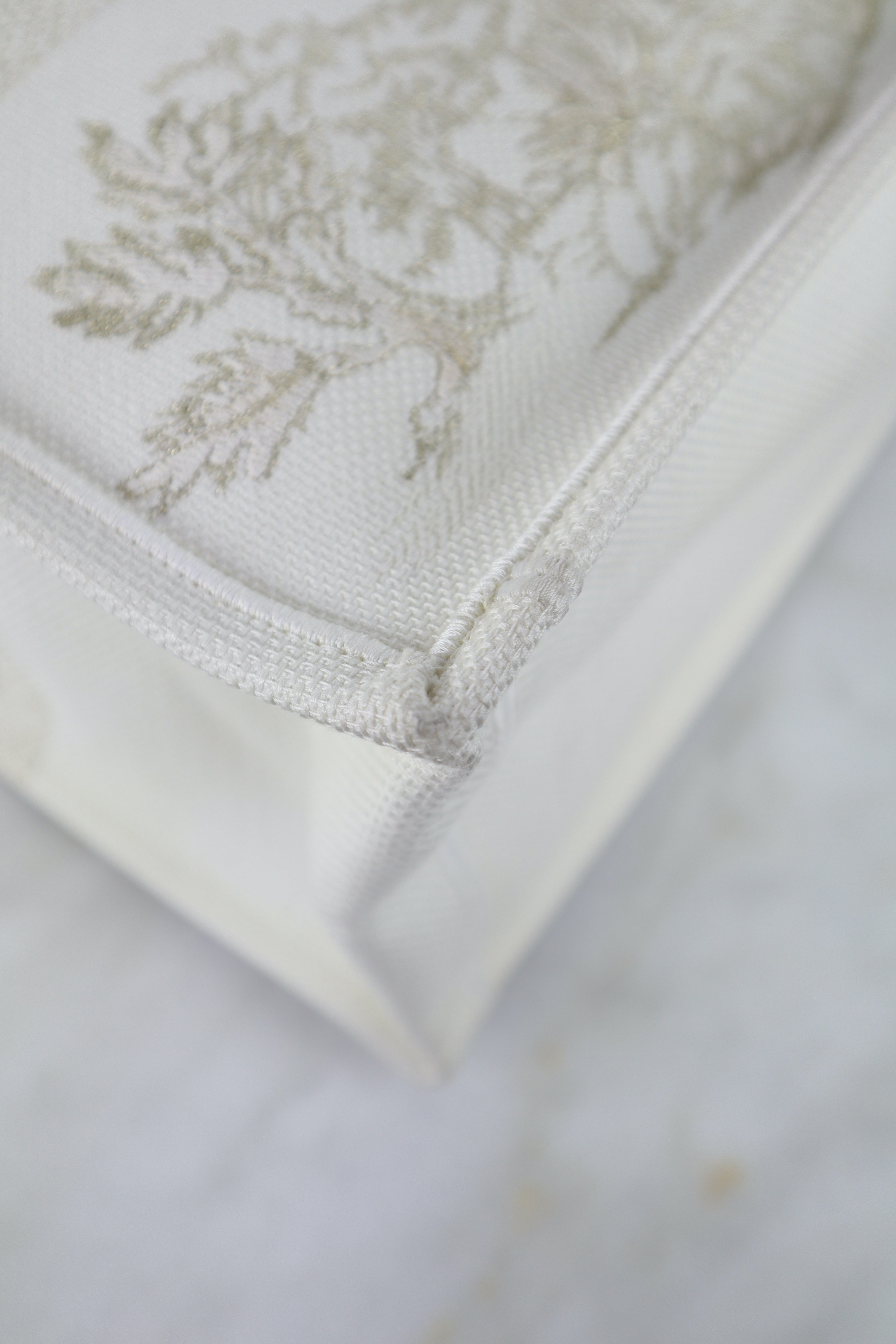 Christian Dior Off White Embroidery Large Book Tote Bag