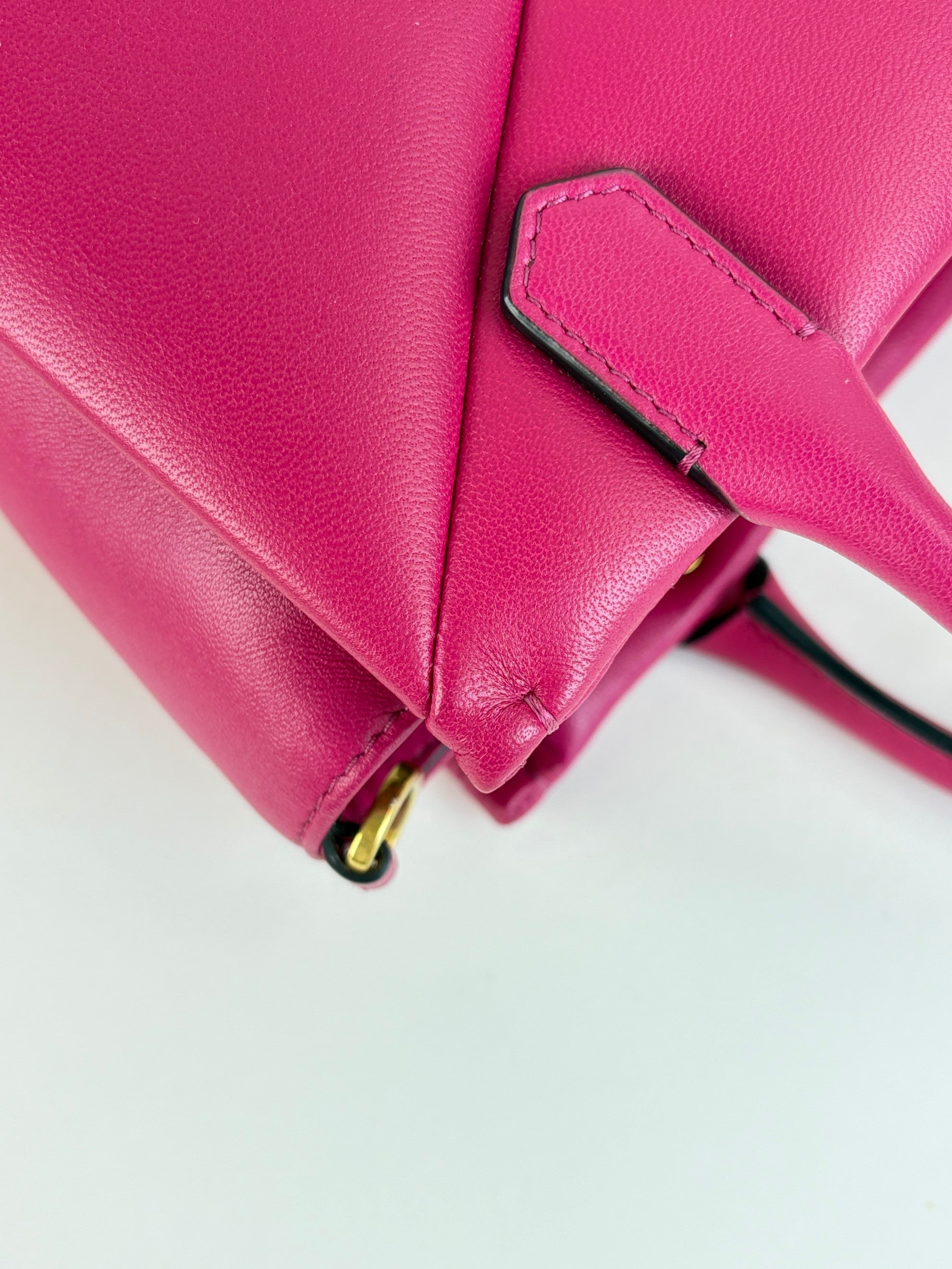 Valentino one stud small top handle hot pink