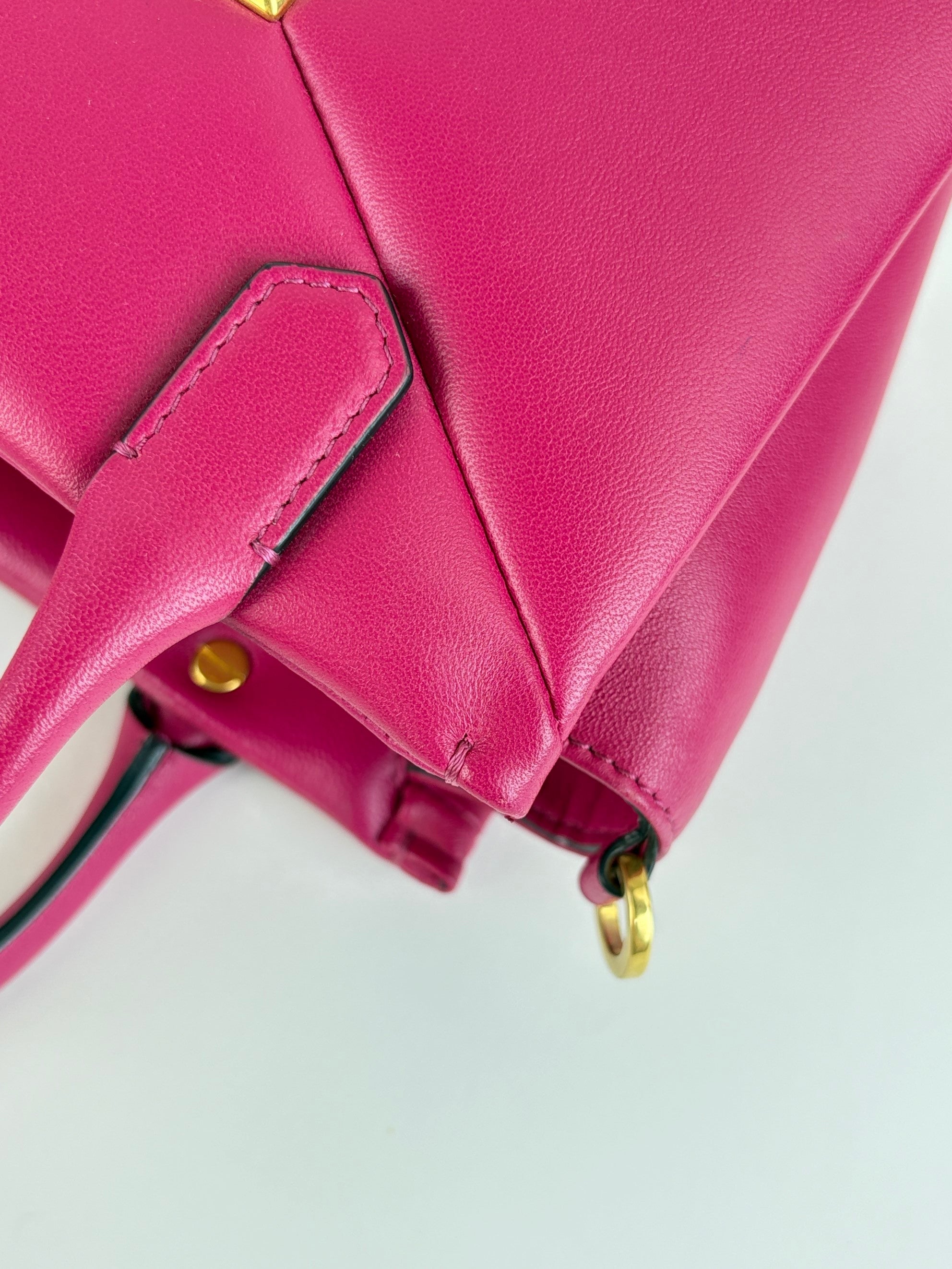 Valentino one stud small top handle hot pink
