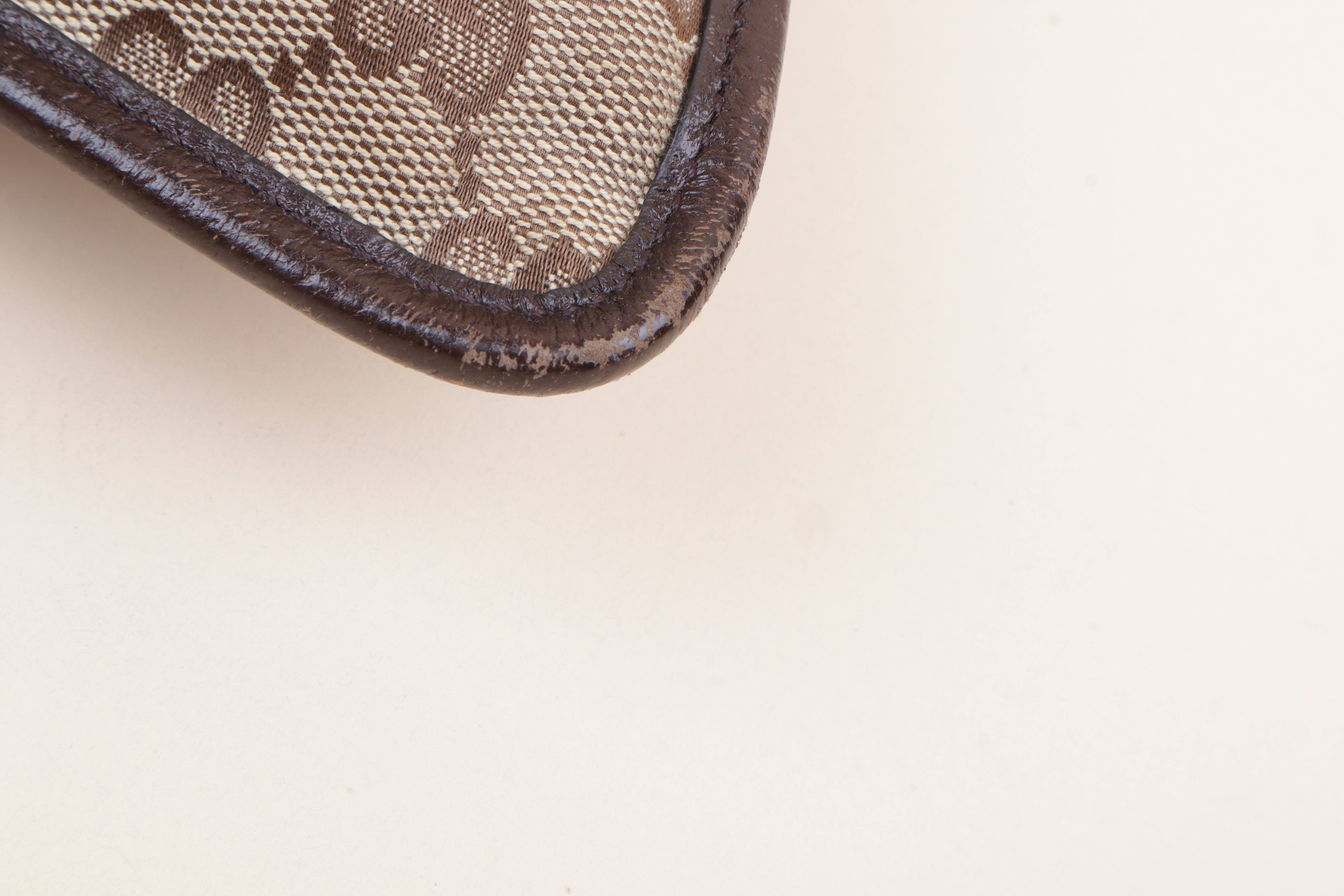 Gucci Bicolor GG Monogram Flat Messenger Crossbody Bag