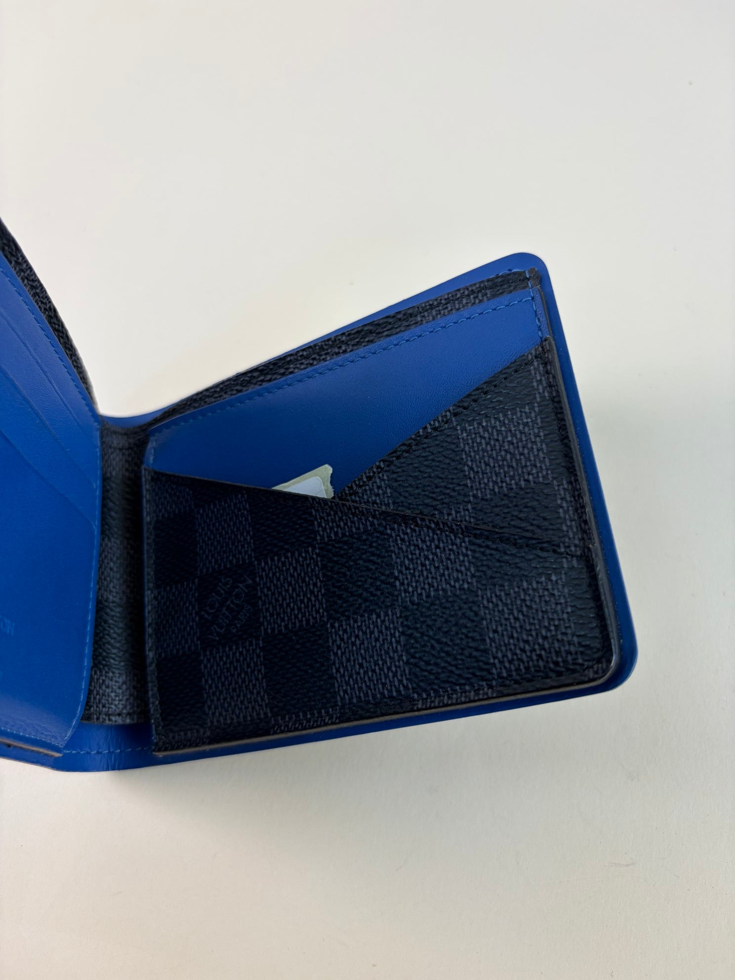 Louis Vuitton damier graphite blue multiple wallet