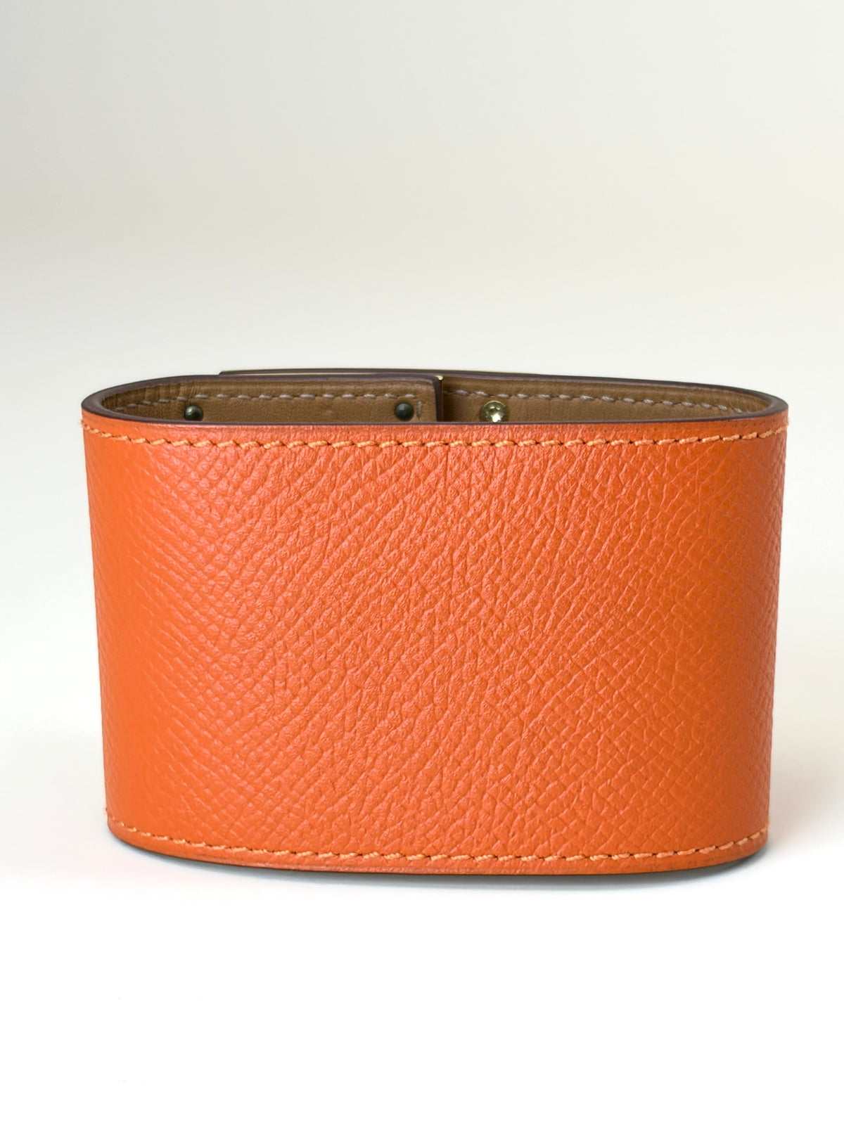 Hermes orange Epsom Kelly dog extreme bracelet s