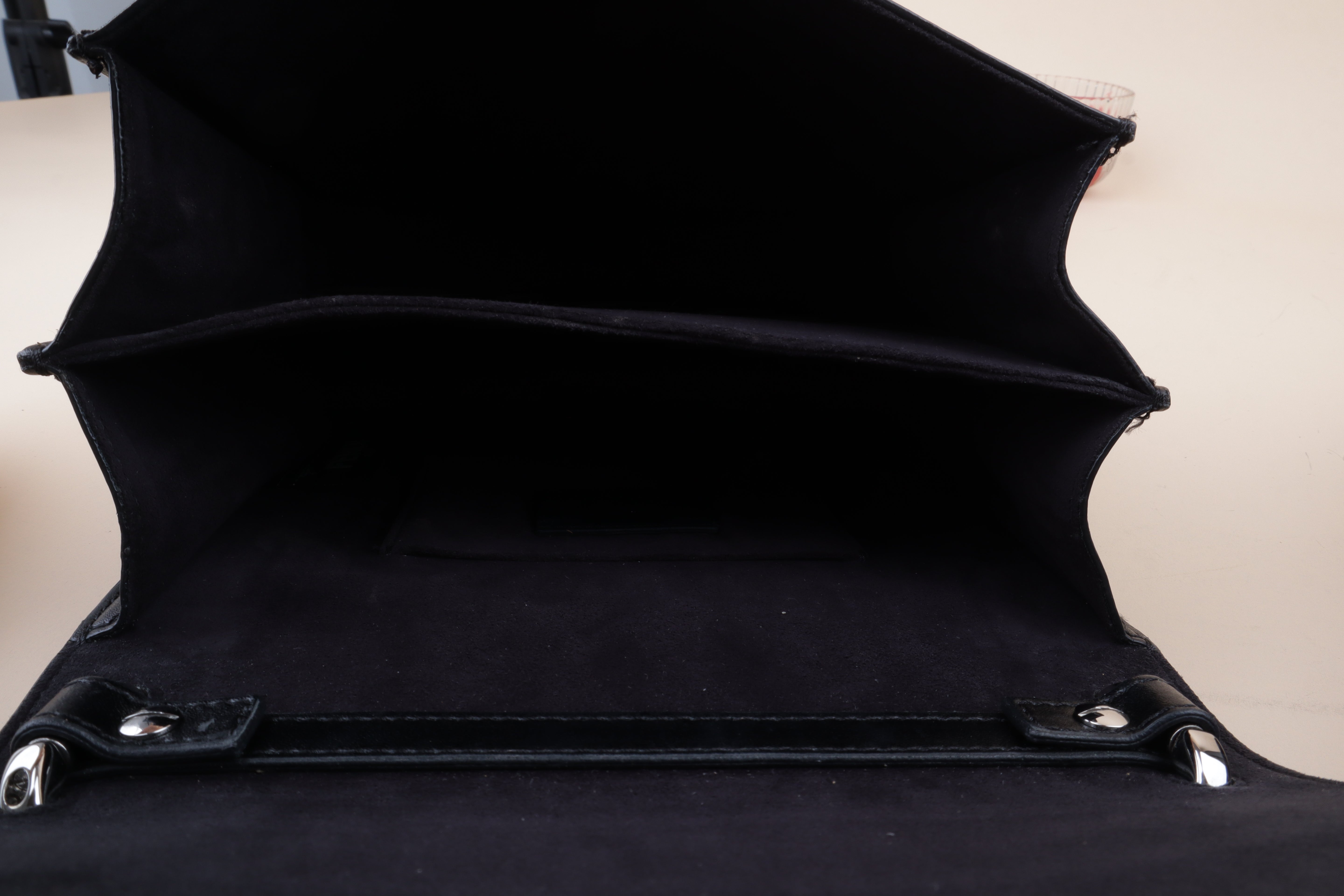 Fendi Black Mini Kan I Chain Shoulder Bag