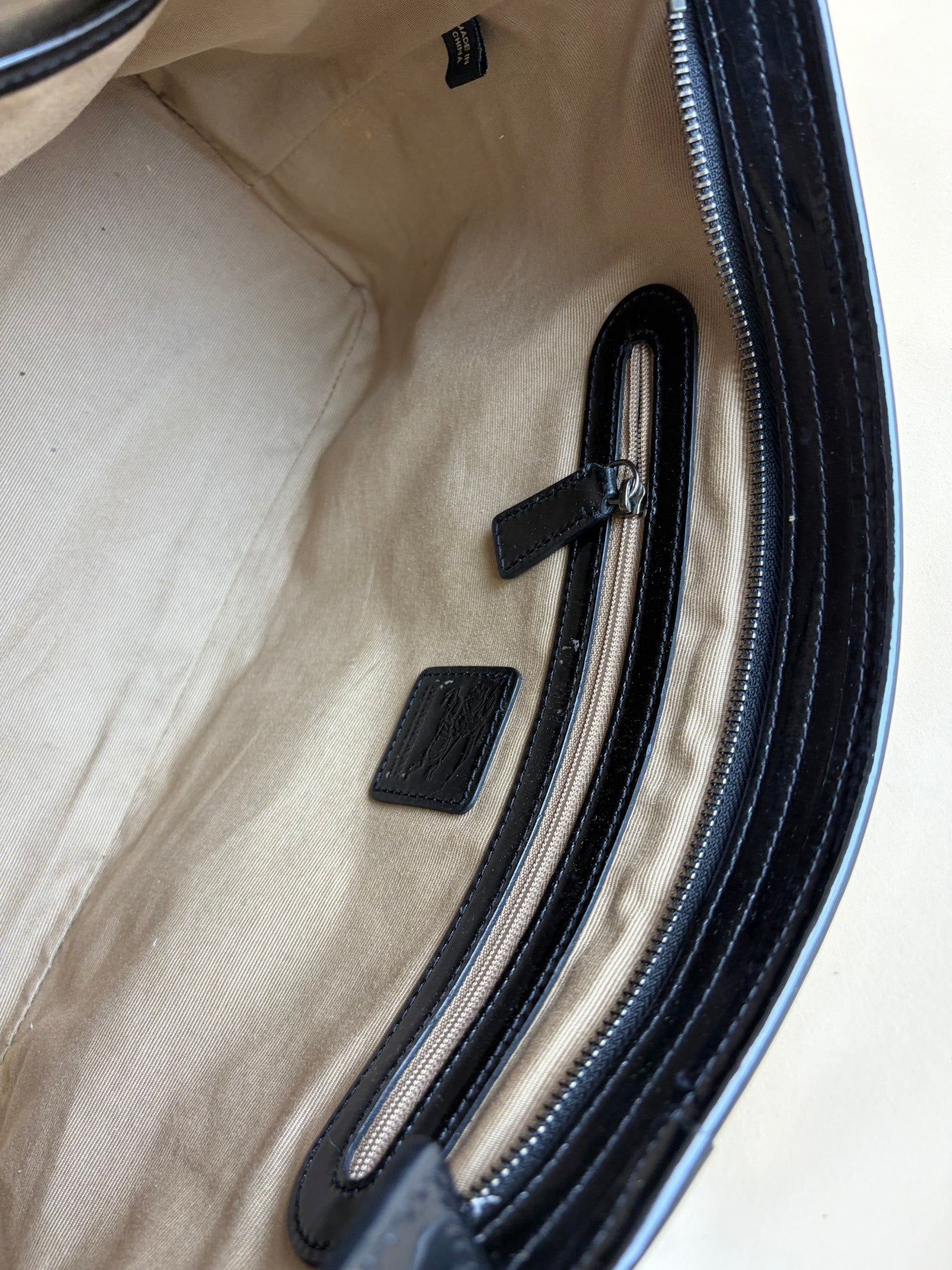 Burberry super Nova Check and black patent leather