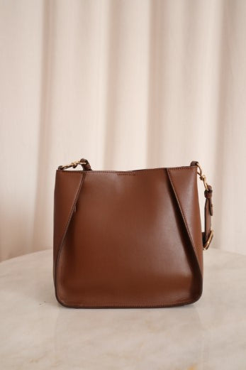 Stella Mccartney Brown Mini Logo Crossbody Bag-handbag-Stella Mccartney-The Closet Egypt